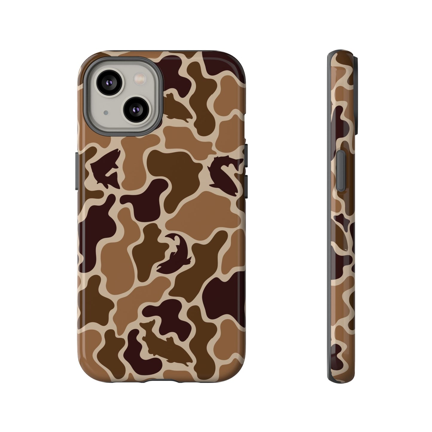 Brown Shark Camo design Tough Cases