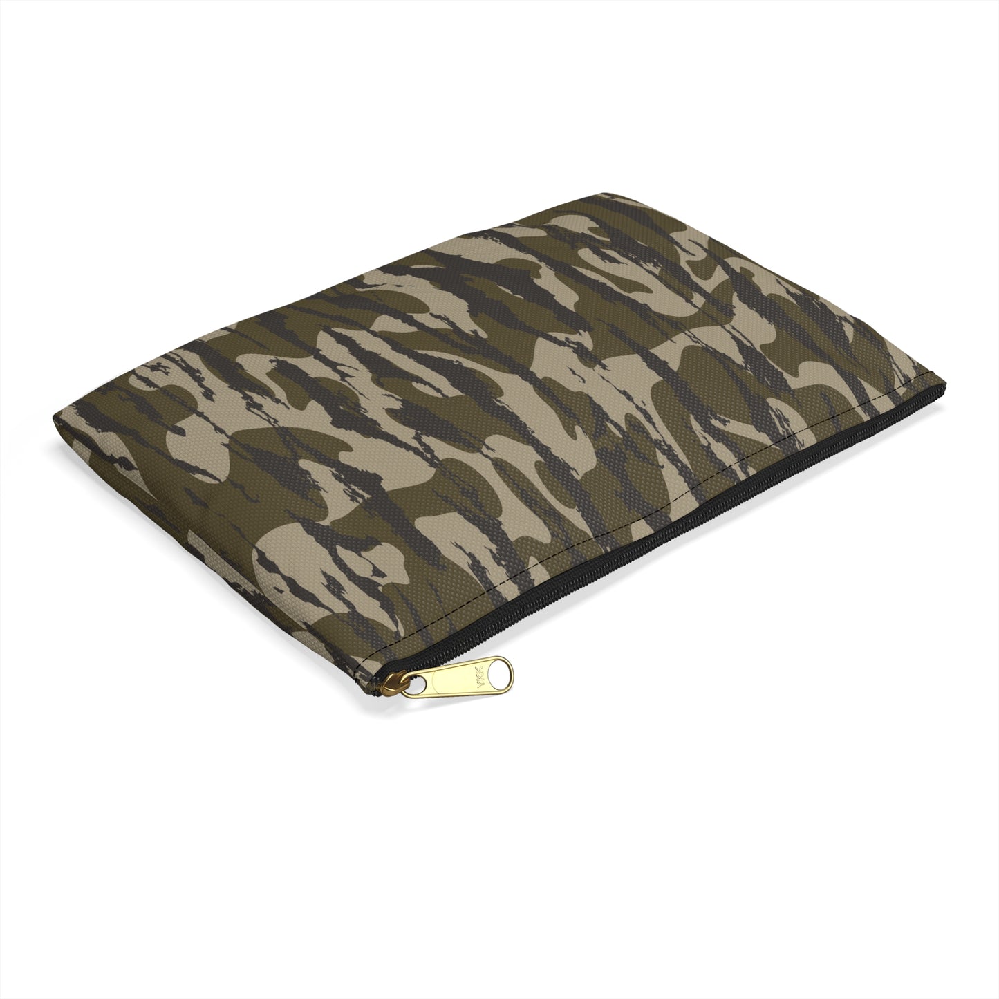 Bottomland Zip Pouch, Stylish Camo Makeup Bag, Travel Organizer, Army Green Zipper Pouch, Gift for Her, Storage Solution