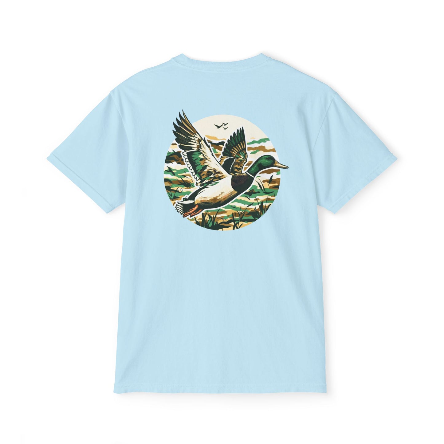Black belt outfitters, duck hunting custom design hunting Unisex Garment-Dyed Pocket T-Shirt