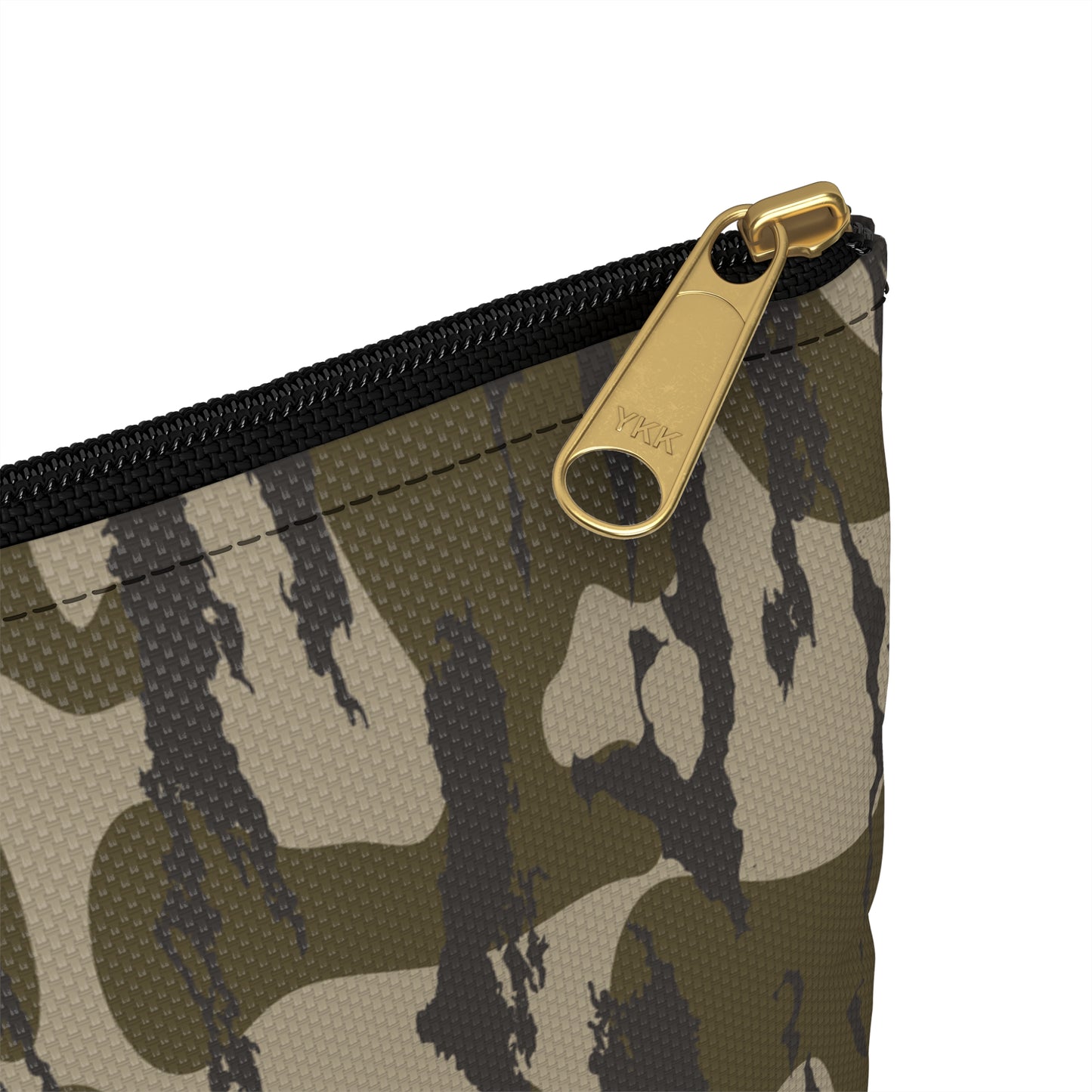 Bottomland Zip Pouch, Stylish Camo Makeup Bag, Travel Organizer, Army Green Zipper Pouch, Gift for Her, Storage Solution