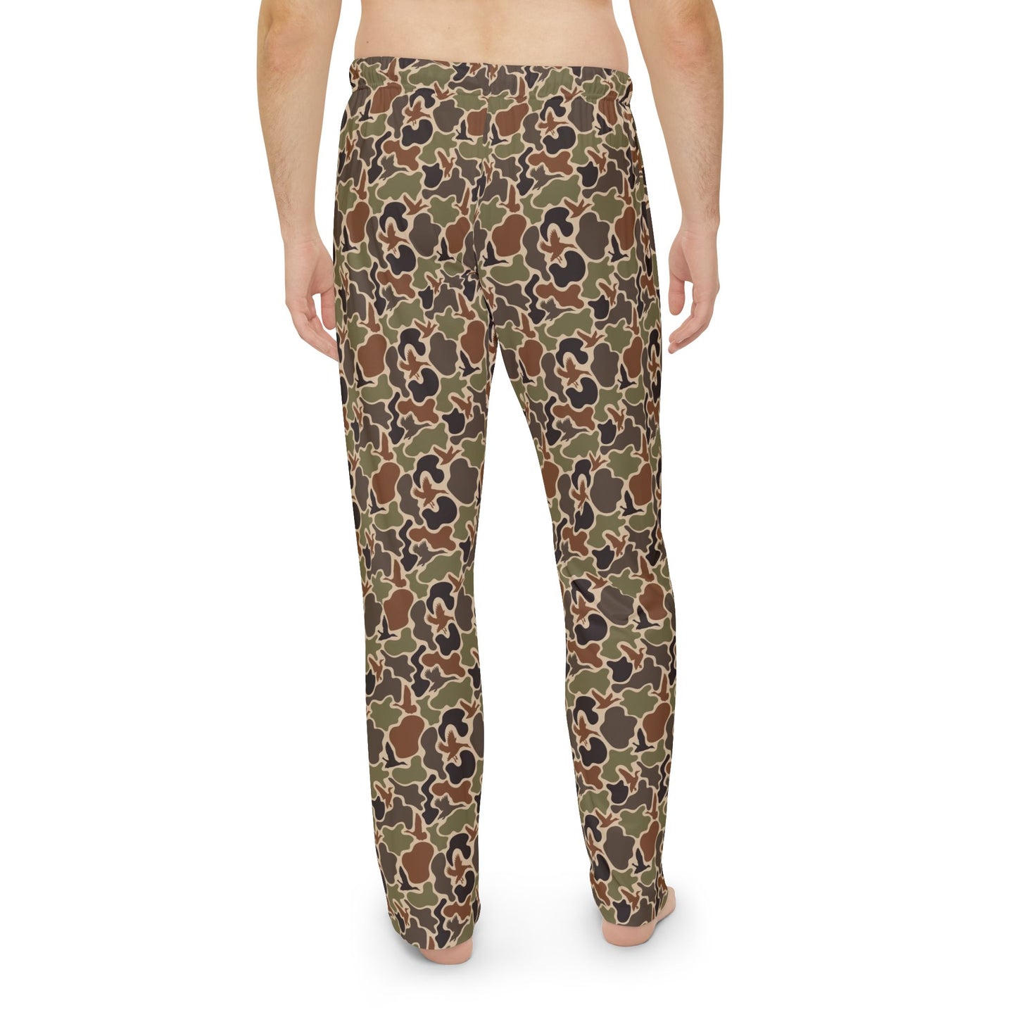 Duck Camo Print Men's Pajama Pants, Comfortable Sleepwear, Cozy Lounge Pants, Casual Home Wear, Relaxation Essentials