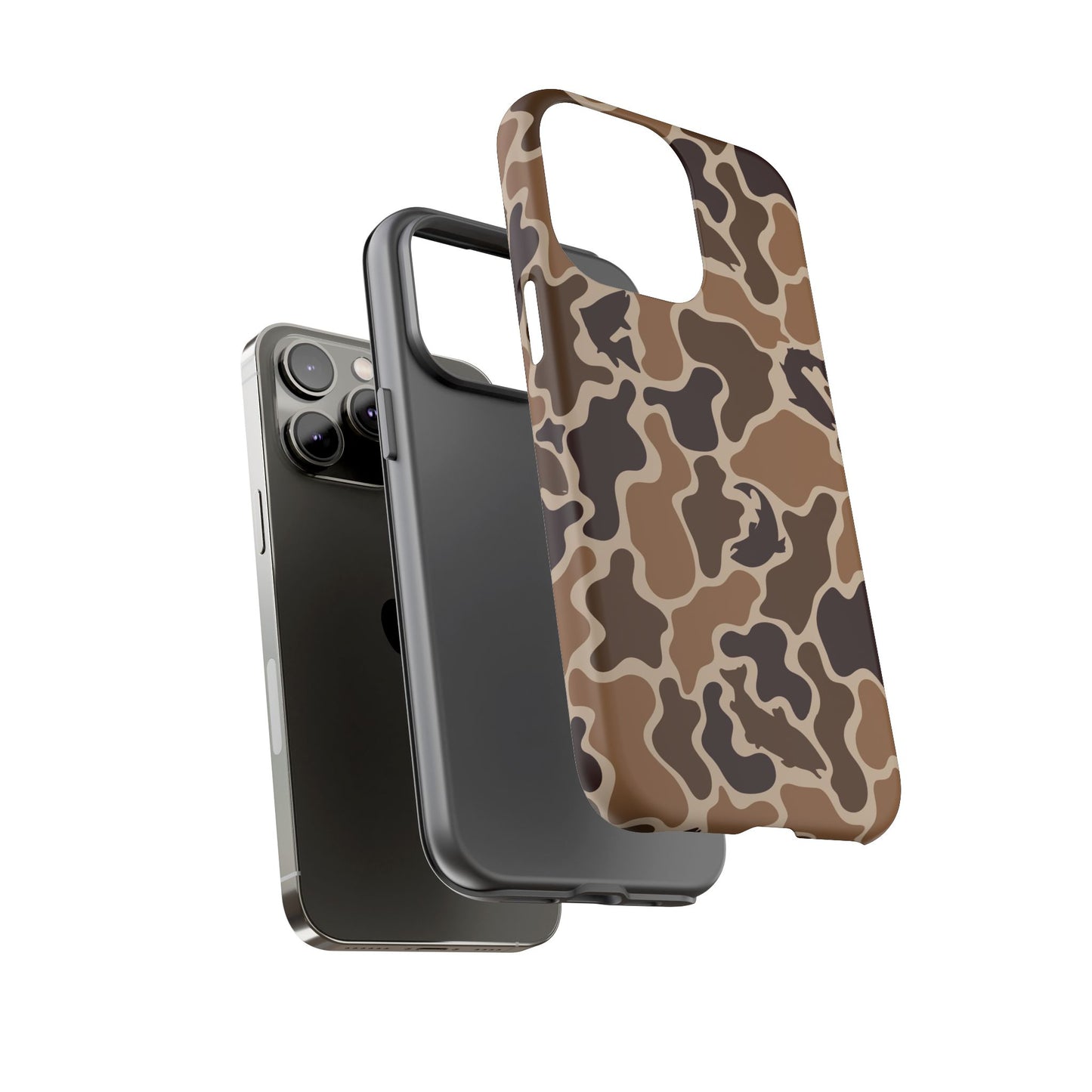 Brown Shark Camo design Tough Cases