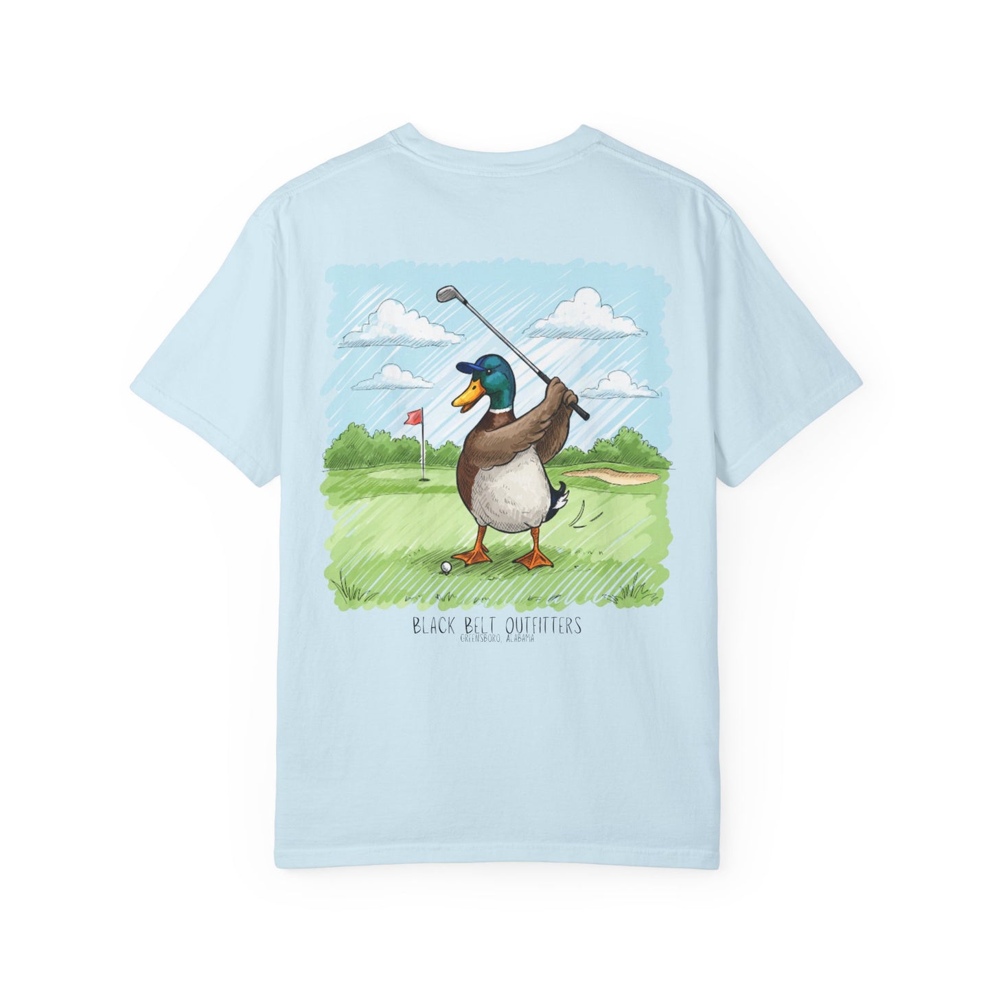 Golfing Duck Unisex T-Shirt, Perfect for Gifts, Father's Day, Golf Events, Casual Wear, Comfortable Tee