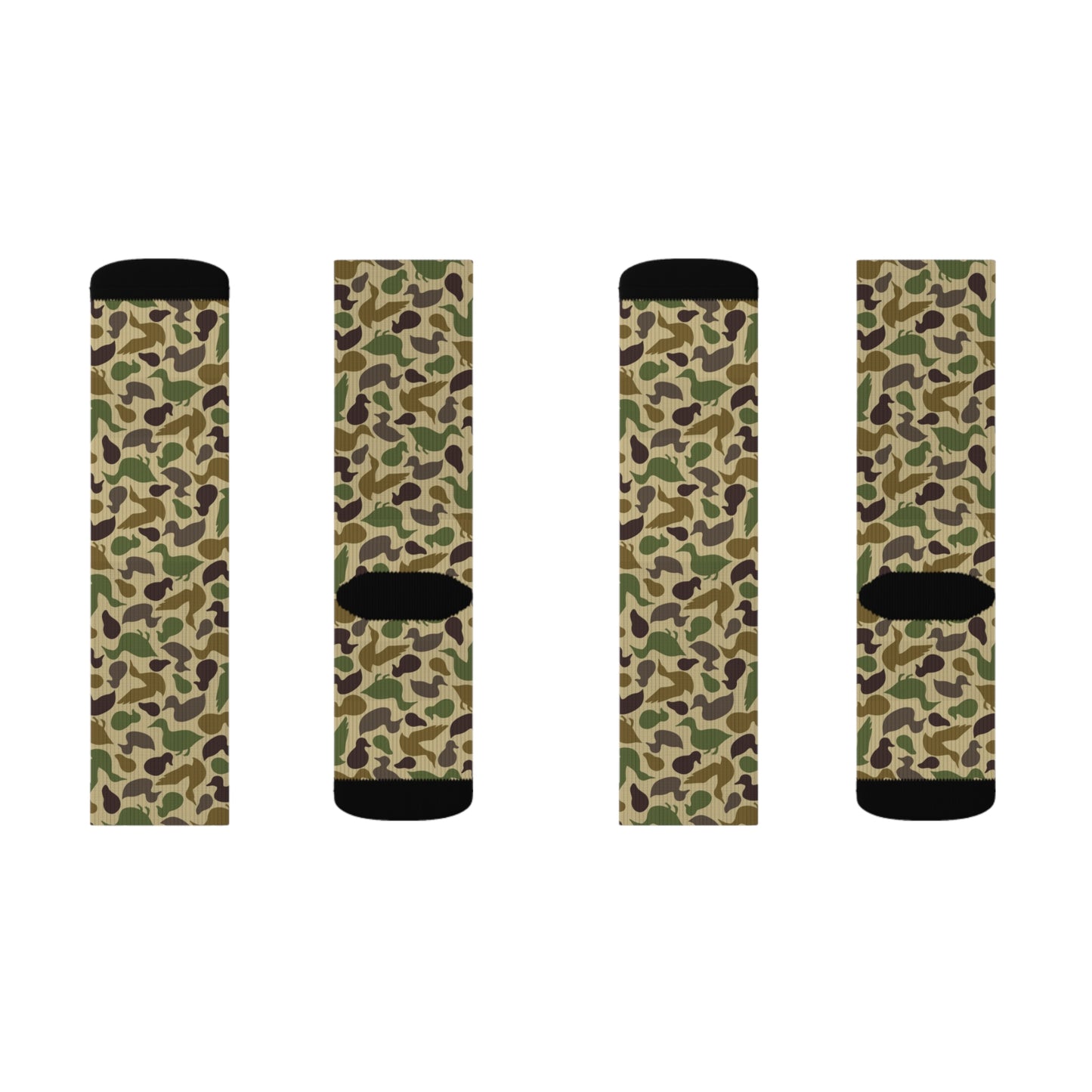 Duck Shaped Camo Sublimation Socks