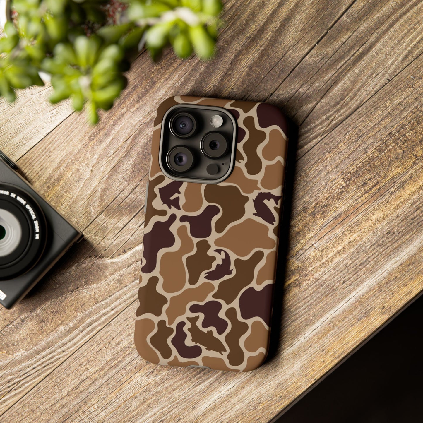 Brown Shark Camo design Tough Cases