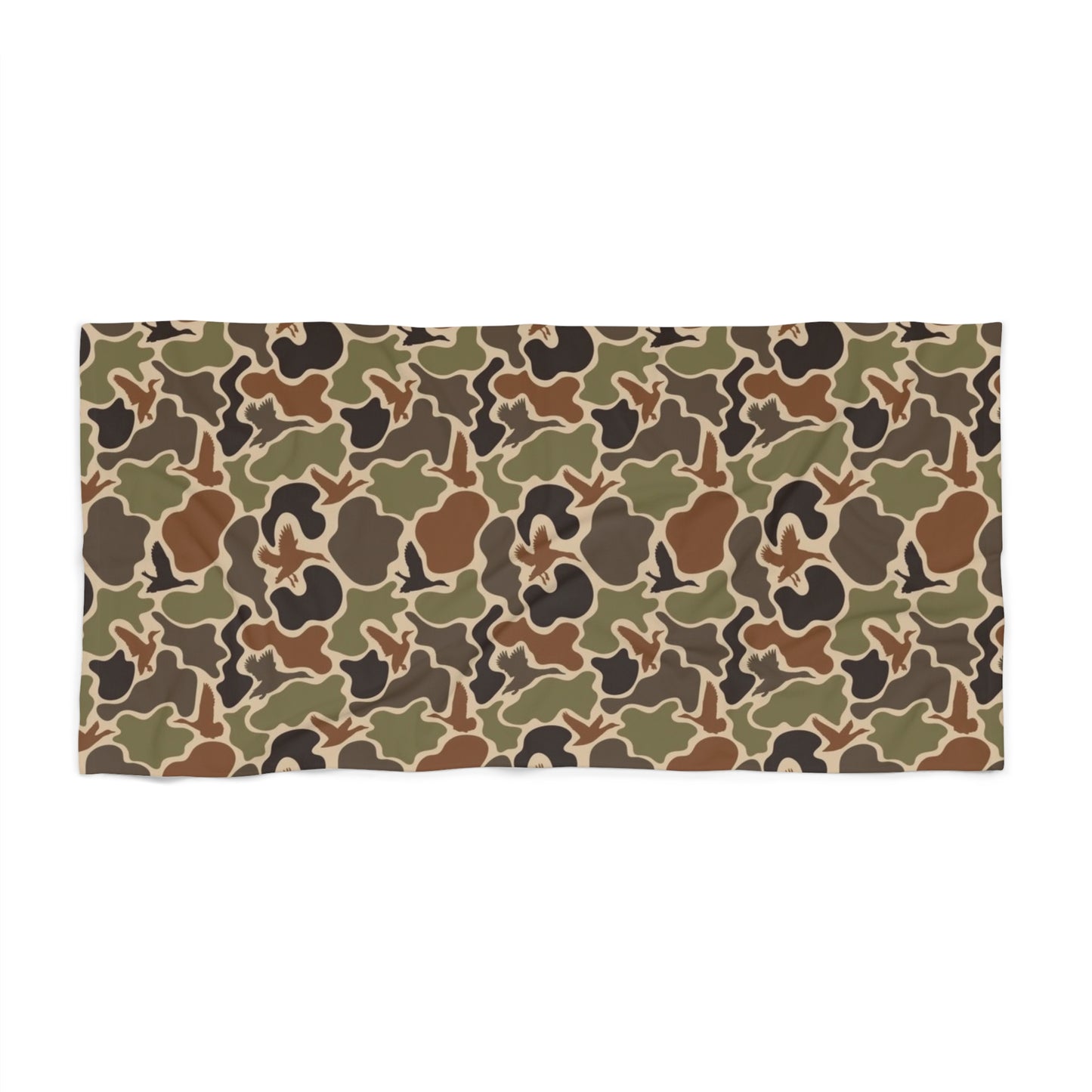 Duck Camo Beach Towel | Outdoor Travel Essential, Summer Pool Accessory, Picnic Blanket, Gift for Beach Lovers