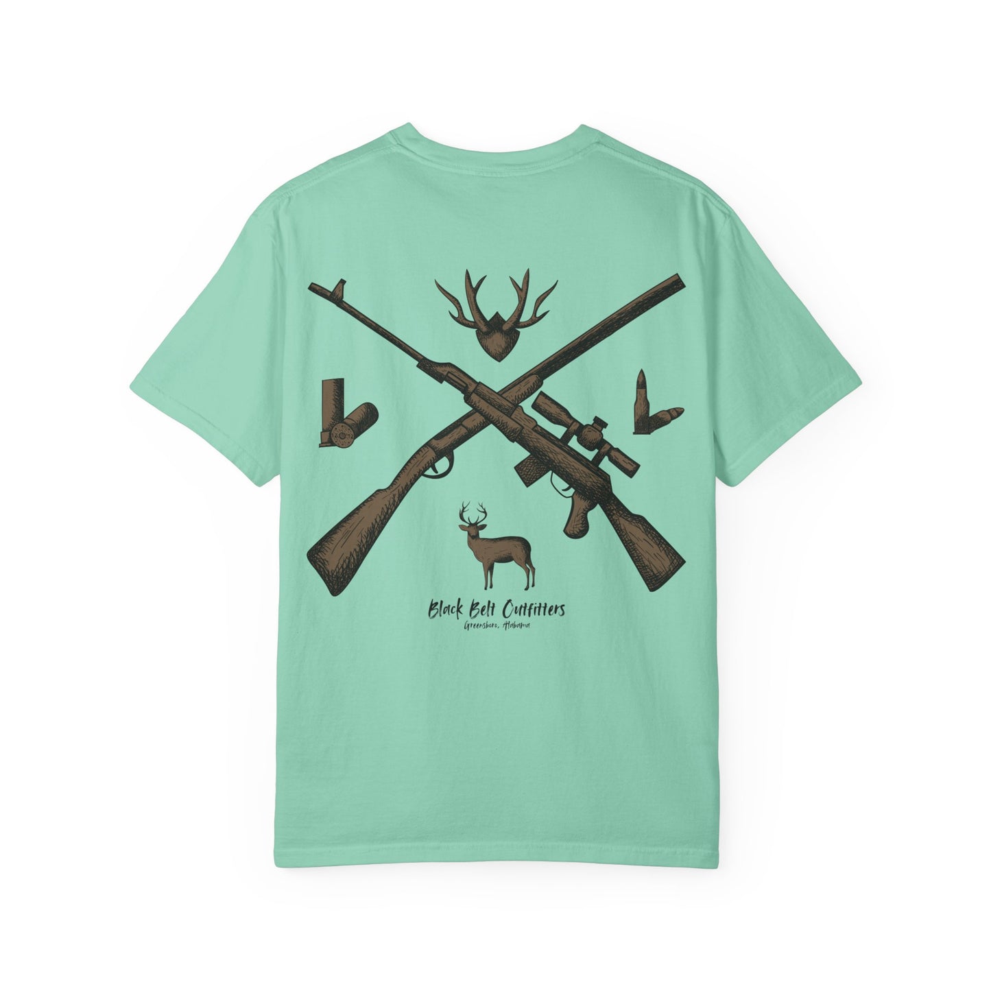 HUNTING VIBES Unisex Garment-Dyed T-shirt, Outdoor Adventure Shirt, Wildlife Lover Gift, Camping Apparel, Casual Fashion