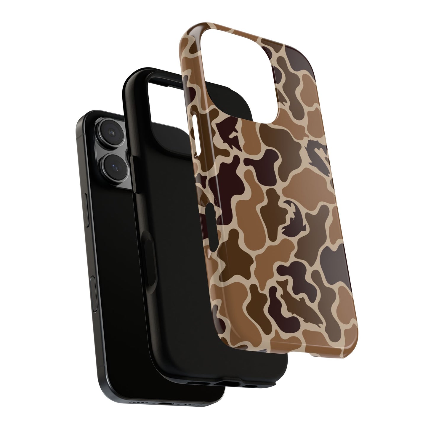 Brown Shark Camo design Tough Cases