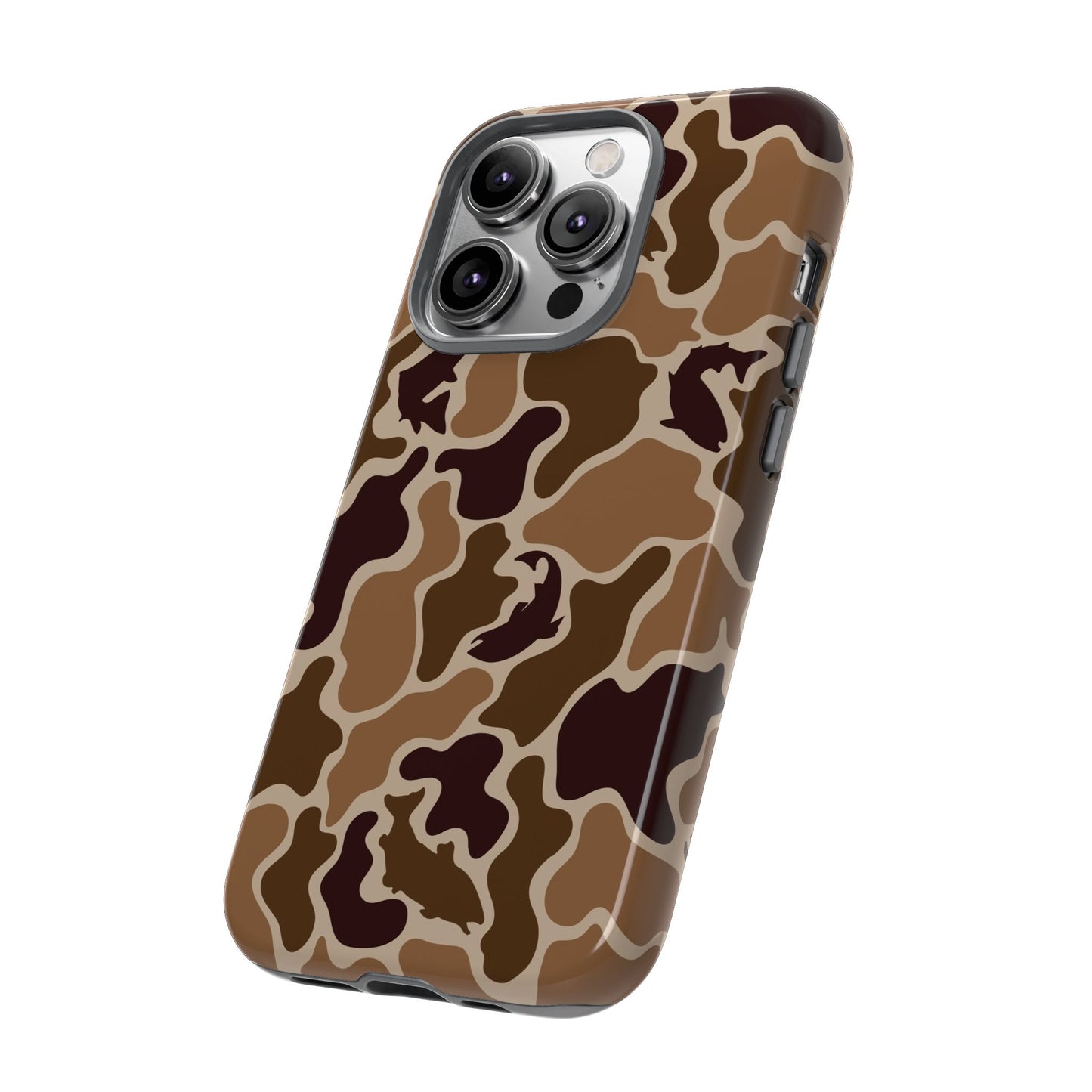 Brown Shark Camo design Tough Cases