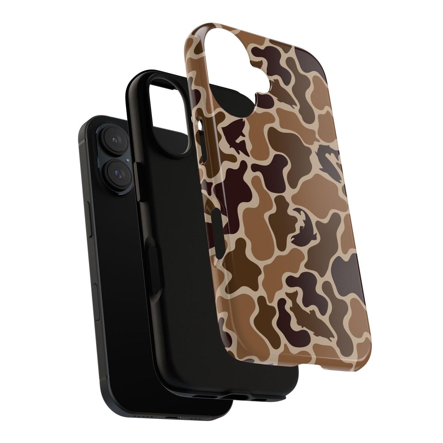 Brown Shark Camo design Tough Cases