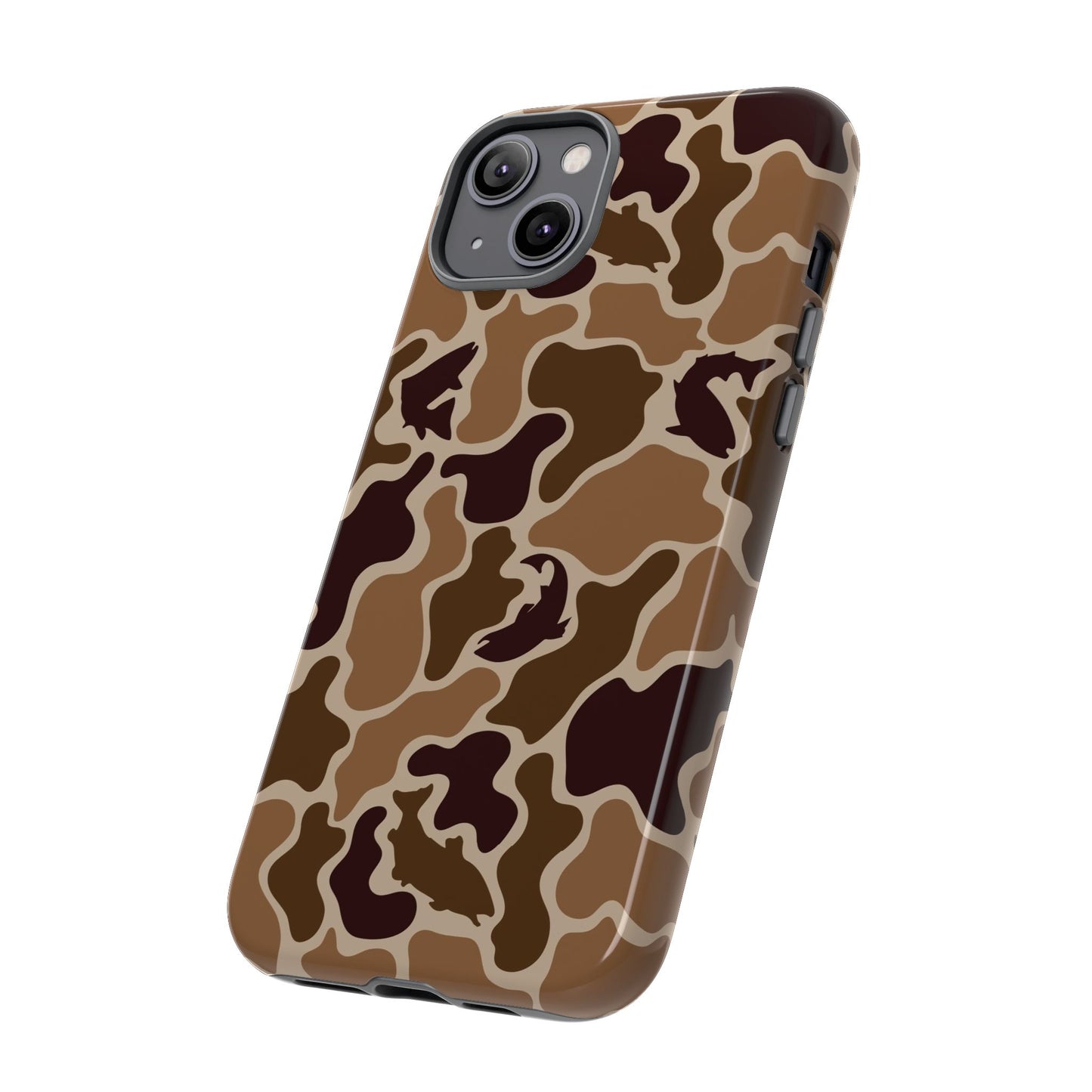Brown Shark Camo design Tough Cases