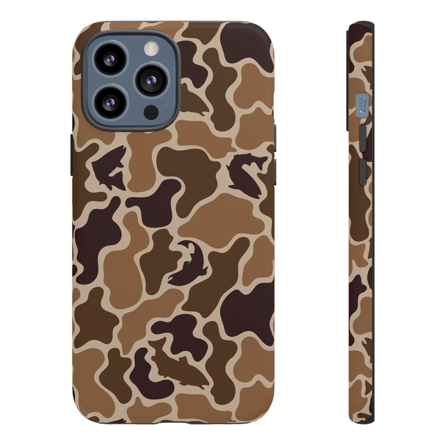 Brown Shark Camo design Tough Cases