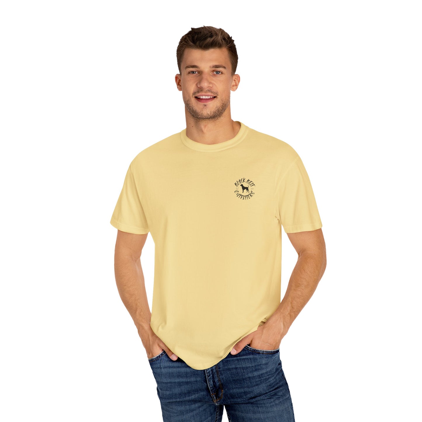 HUNTING VIBES Unisex Garment-Dyed T-shirt, Outdoor Adventure Shirt, Wildlife Lover Gift, Camping Apparel, Casual Fashion