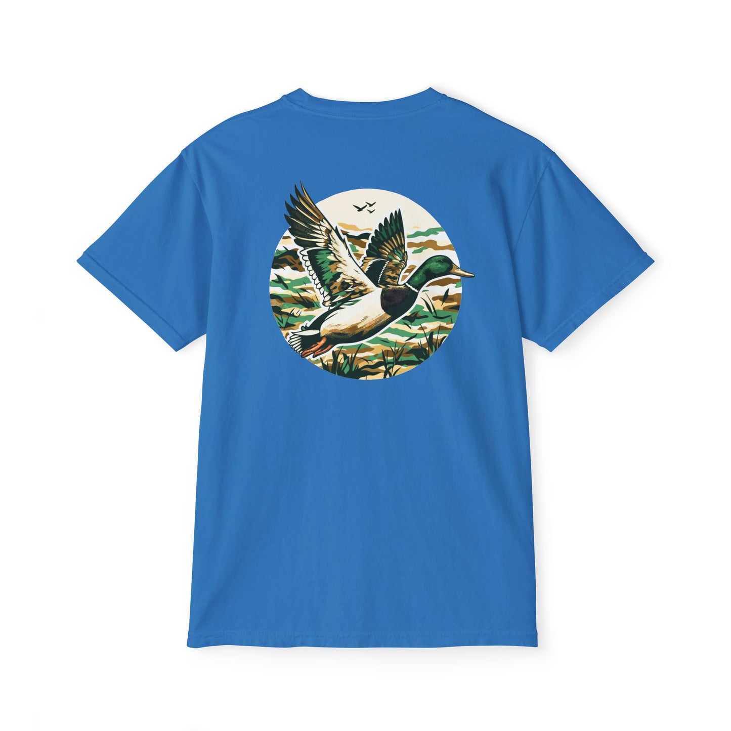 Black belt outfitters, duck hunting custom design hunting Unisex Garment-Dyed Pocket T-Shirt