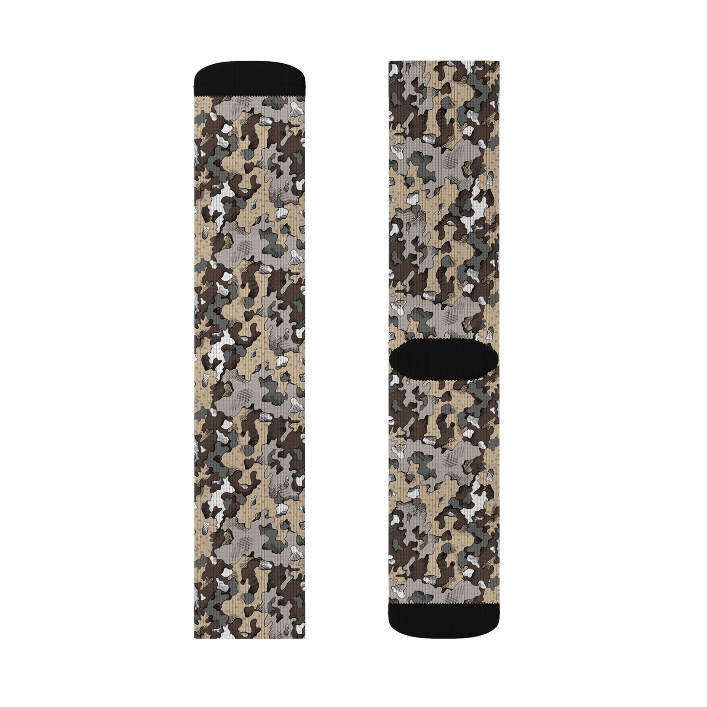 Black Belt Outfitters Original Dixie Camo Sublimation Socks | Stylish Military-Inspired Footwear | Perfect for Everyday, Gifts