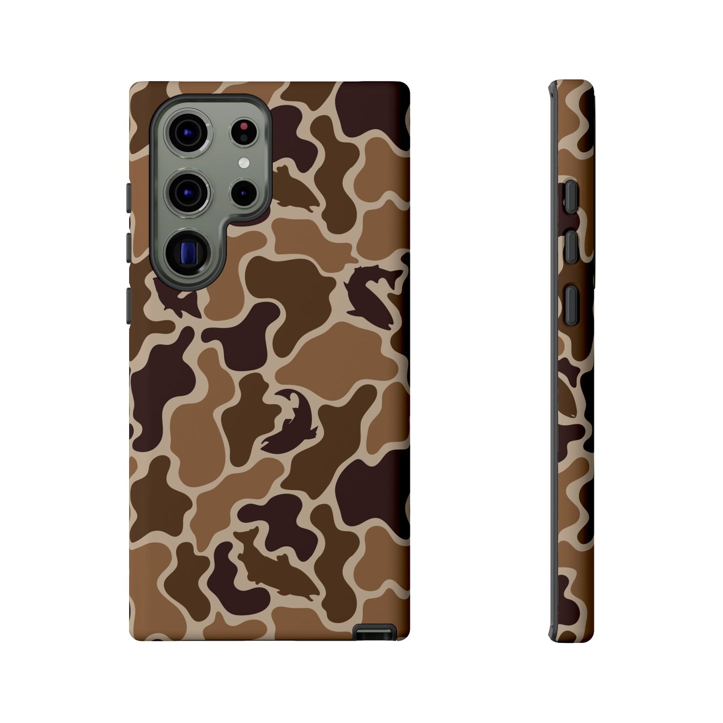 Brown Shark Camo design Tough Cases