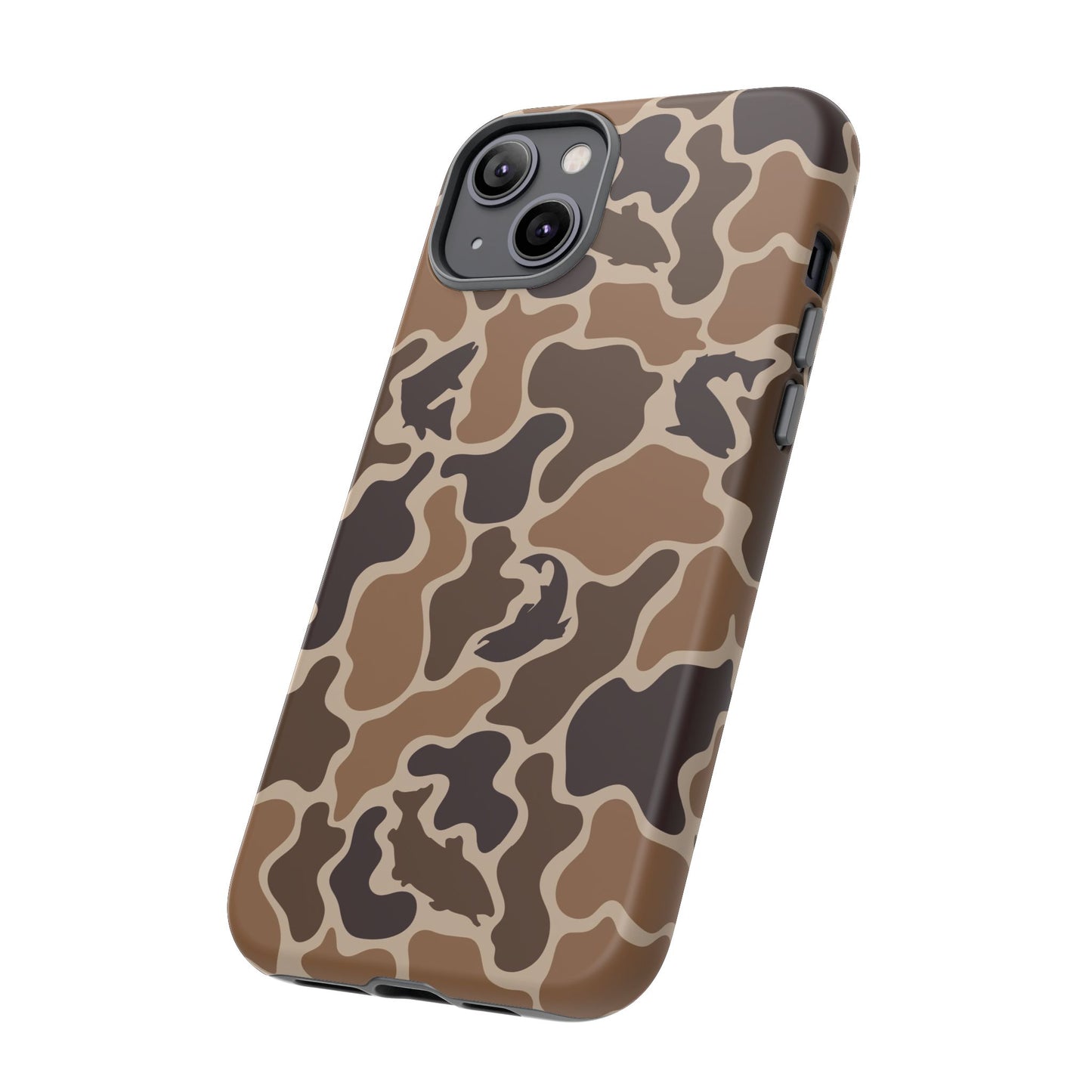 Brown Shark Camo design Tough Cases