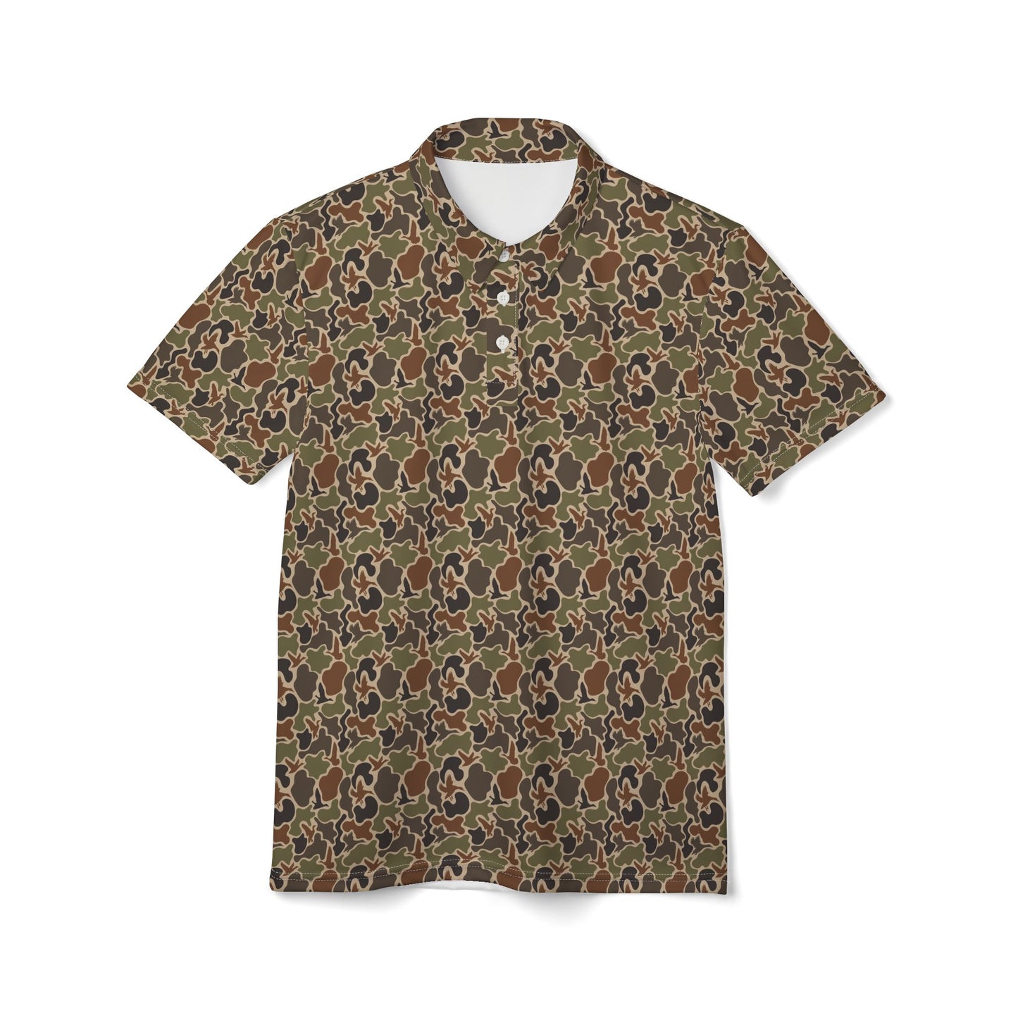 Duck Camo (2) Unisex Polo Shirt, Casual Wear, Outdoor Adventures, Gift for Him, Summer Look
