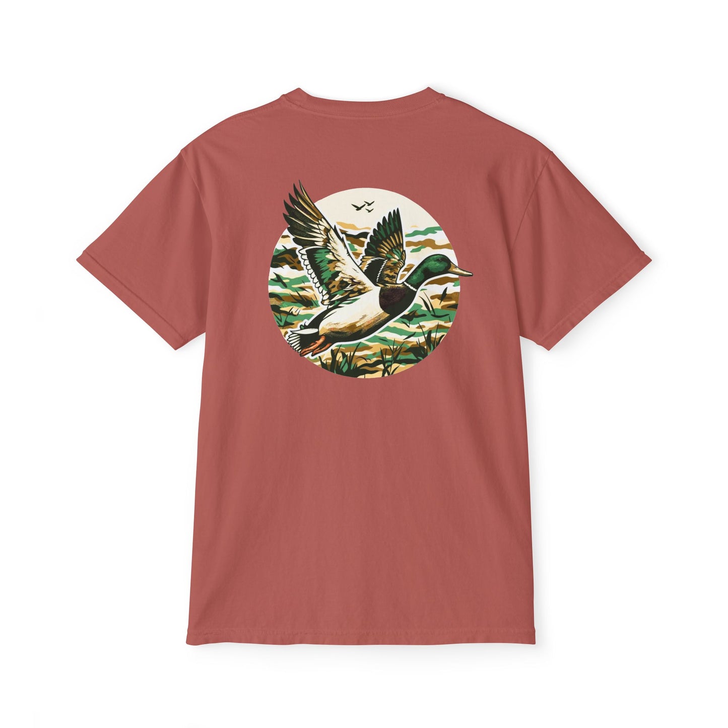 Black belt outfitters, duck hunting custom design hunting Unisex Garment-Dyed Pocket T-Shirt