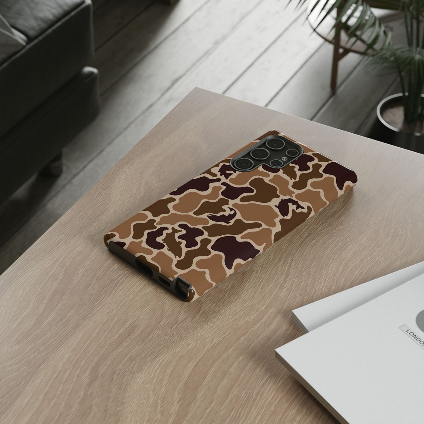 Brown Shark Camo design Tough Cases