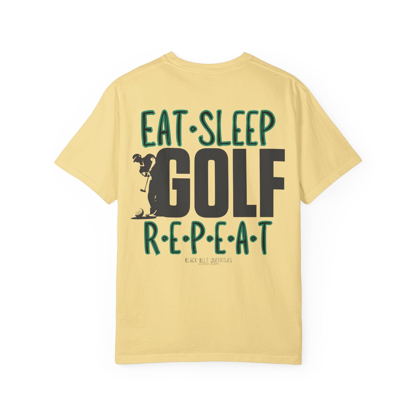 Eat Sleep Golf Repeat Unisex T-Shirt, Perfect for Gifts, Father's Day, Golf Events, Casual Wear, Comfortable Tee