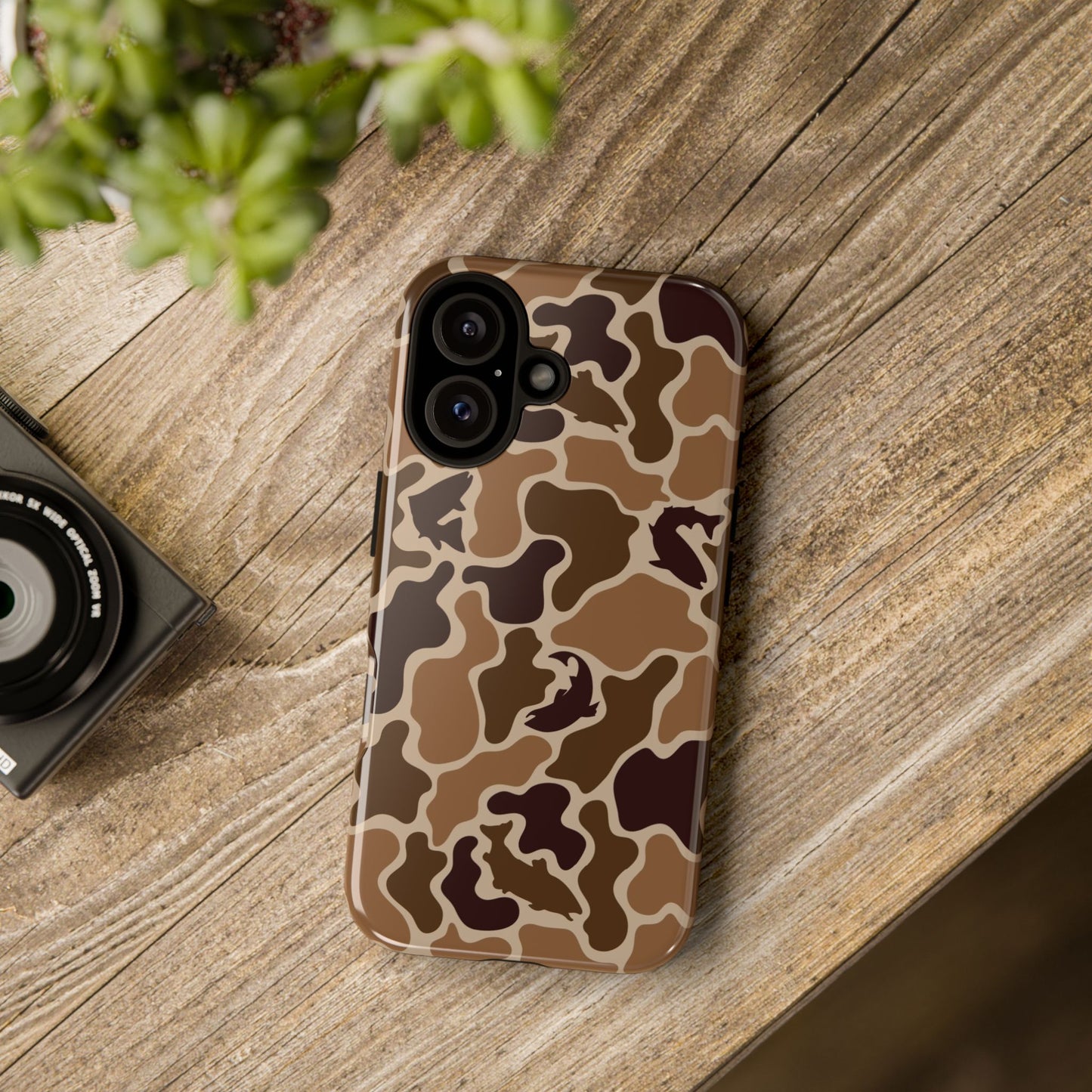 Brown Shark Camo design Tough Cases