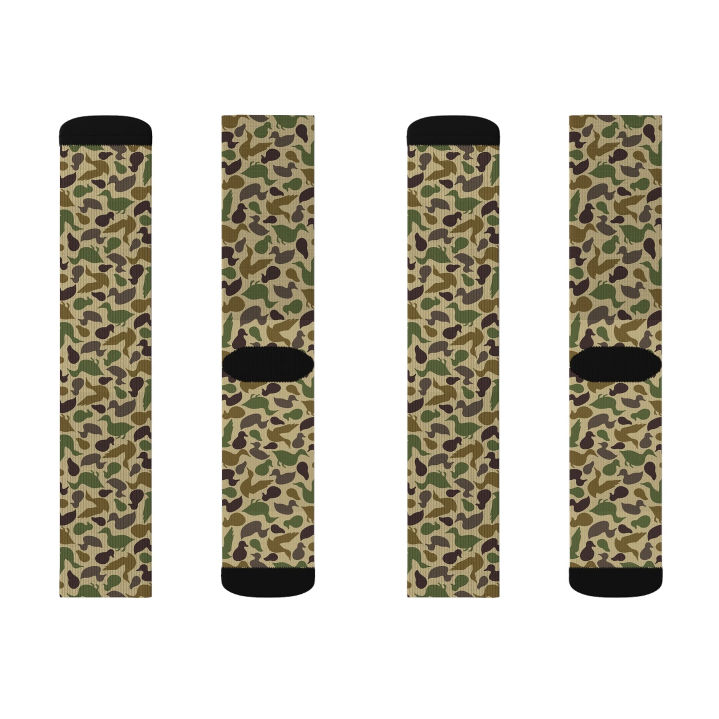 Duck Shaped Camo Sublimation Socks