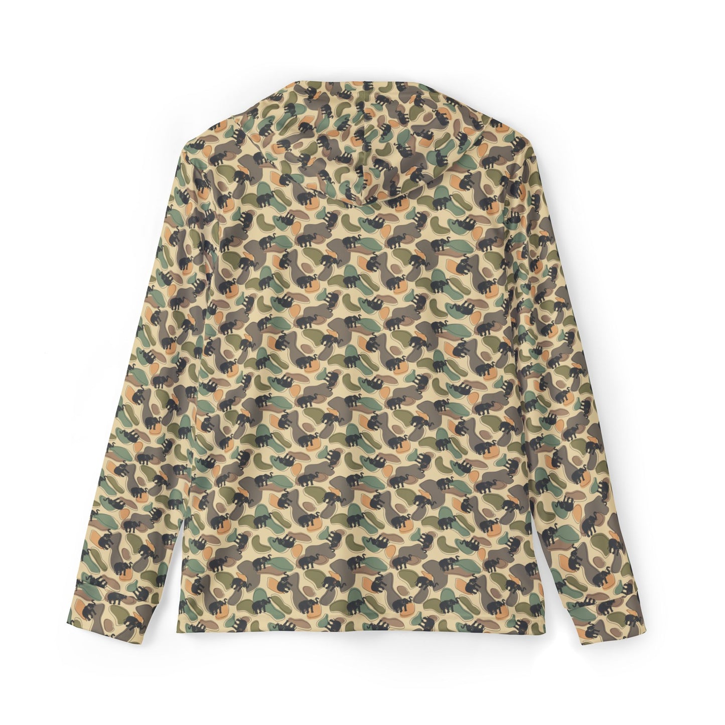 GAMEDAY GREY ELEPHANT Camo Sports Warmup Hoodie for Active Men, Perfect for Gym, Outdoor, Fitness, Exercising, and Sports Events