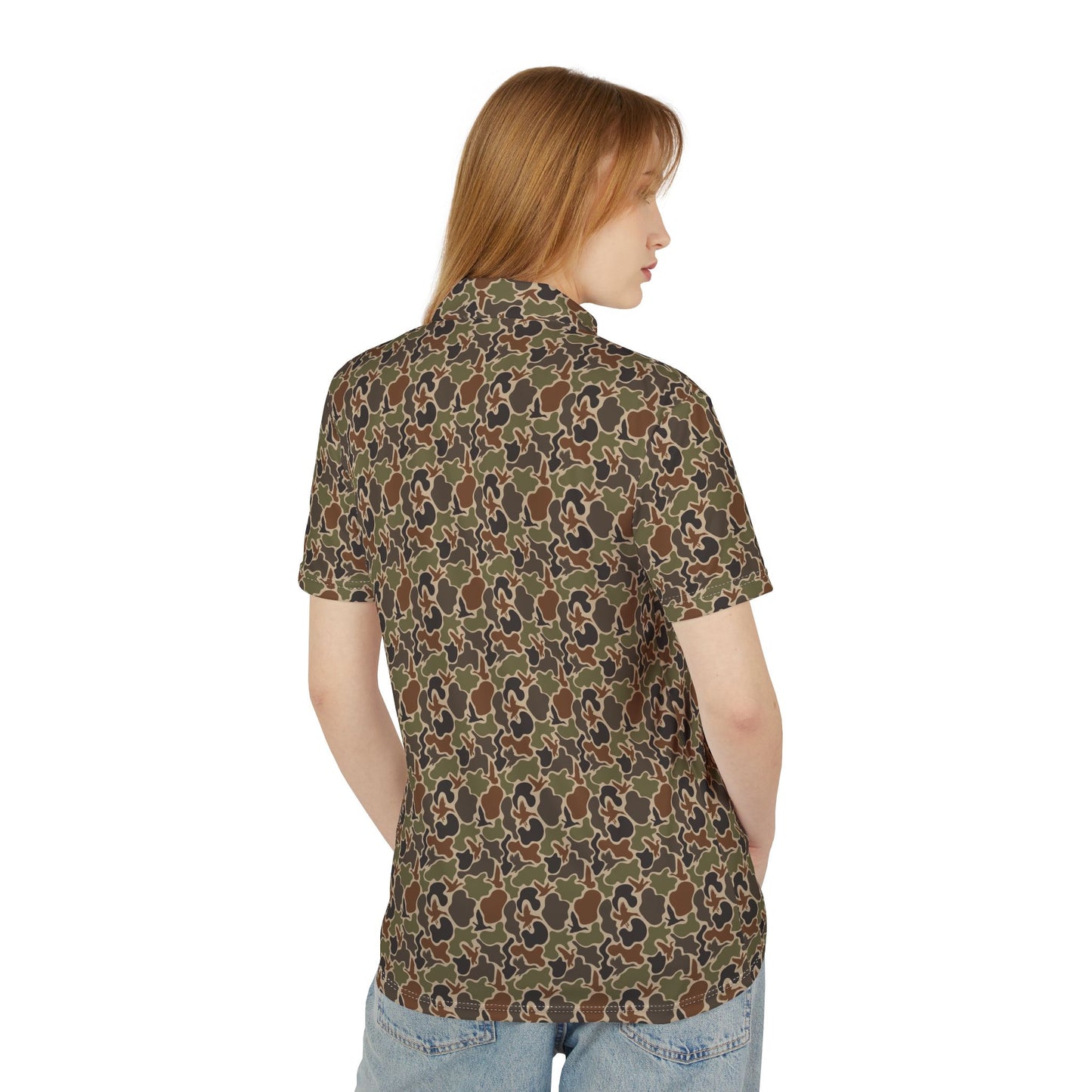 Duck Camo (2) Unisex Polo Shirt, Casual Wear, Outdoor Adventures, Gift for Him, Summer Look