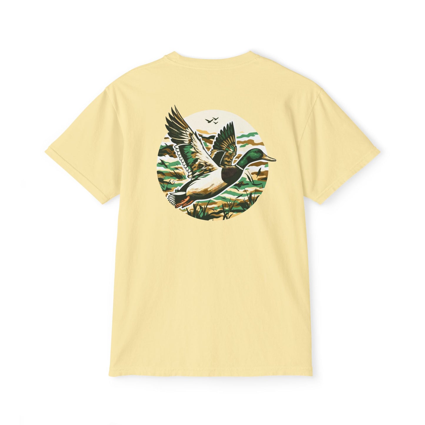 Black belt outfitters, duck hunting custom design hunting Unisex Garment-Dyed Pocket T-Shirt