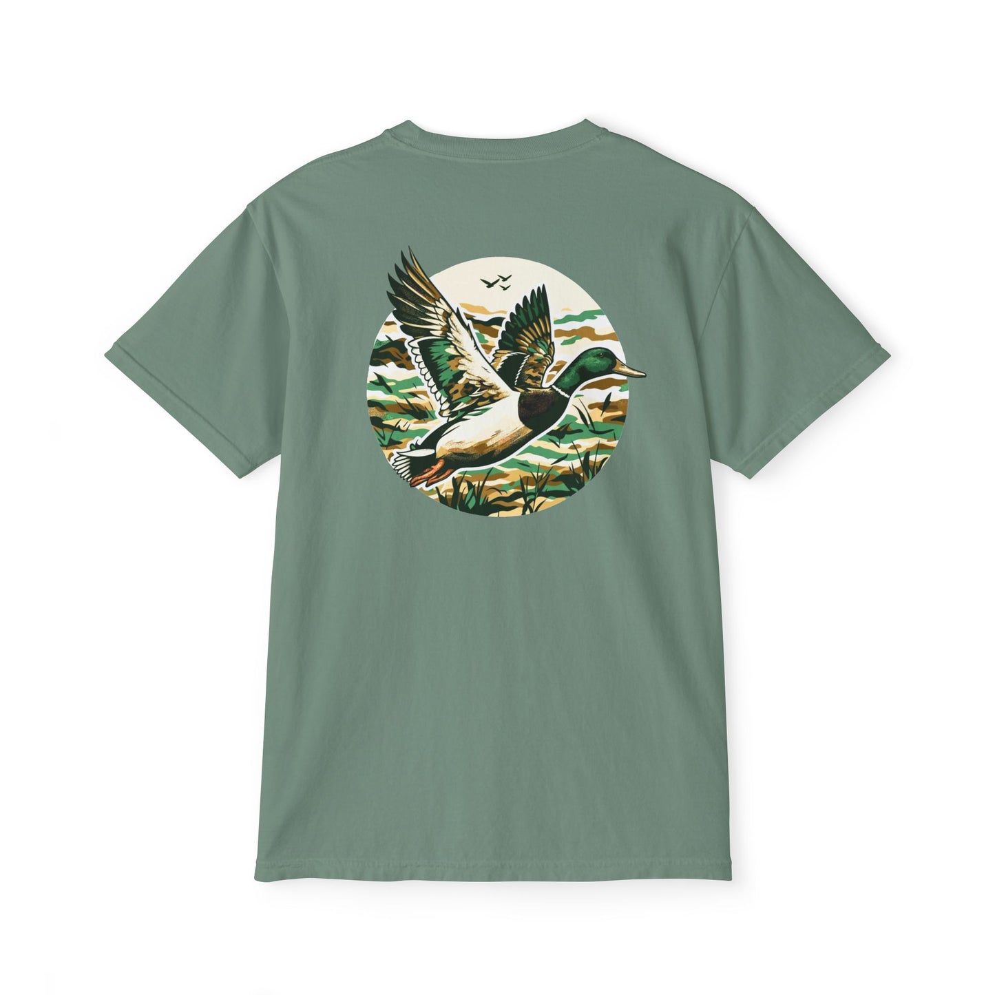 Black belt outfitters, duck hunting custom design hunting Unisex Garment-Dyed Pocket T-Shirt