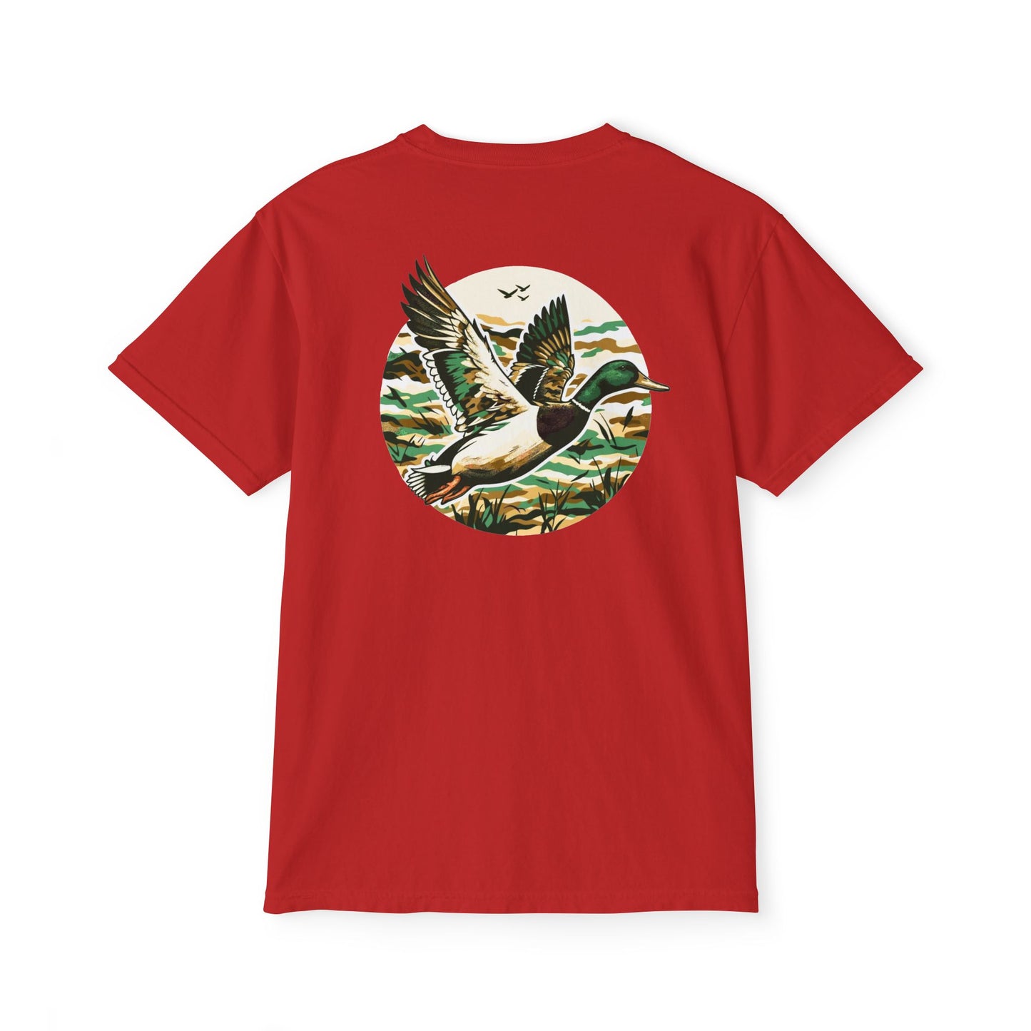 Black belt outfitters, duck hunting custom design hunting Unisex Garment-Dyed Pocket T-Shirt