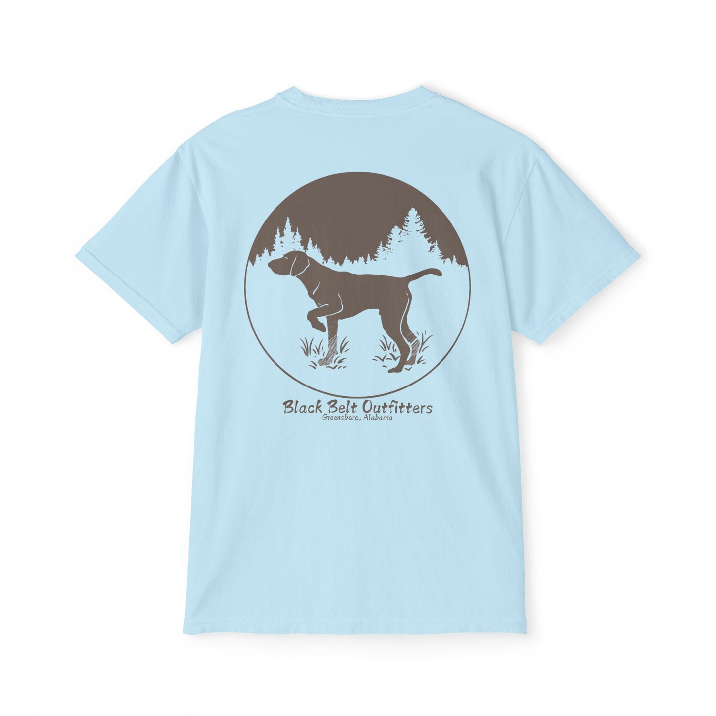 DEER HUNTING DOG (2) Unisex Heavy Cotton Pocket Tee