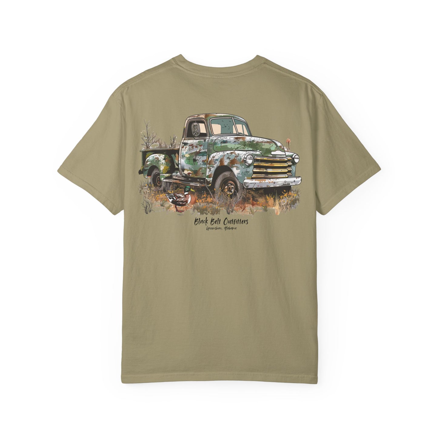 Camo Truck Hunting Scene Unisex T-Shirt, Perfect for Gifts, Father's Day, Golf Events, Casual Wear, Comfortable Tee