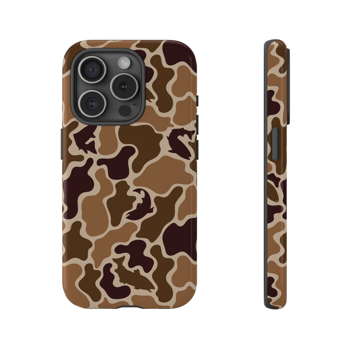 Brown Shark Camo design Tough Cases