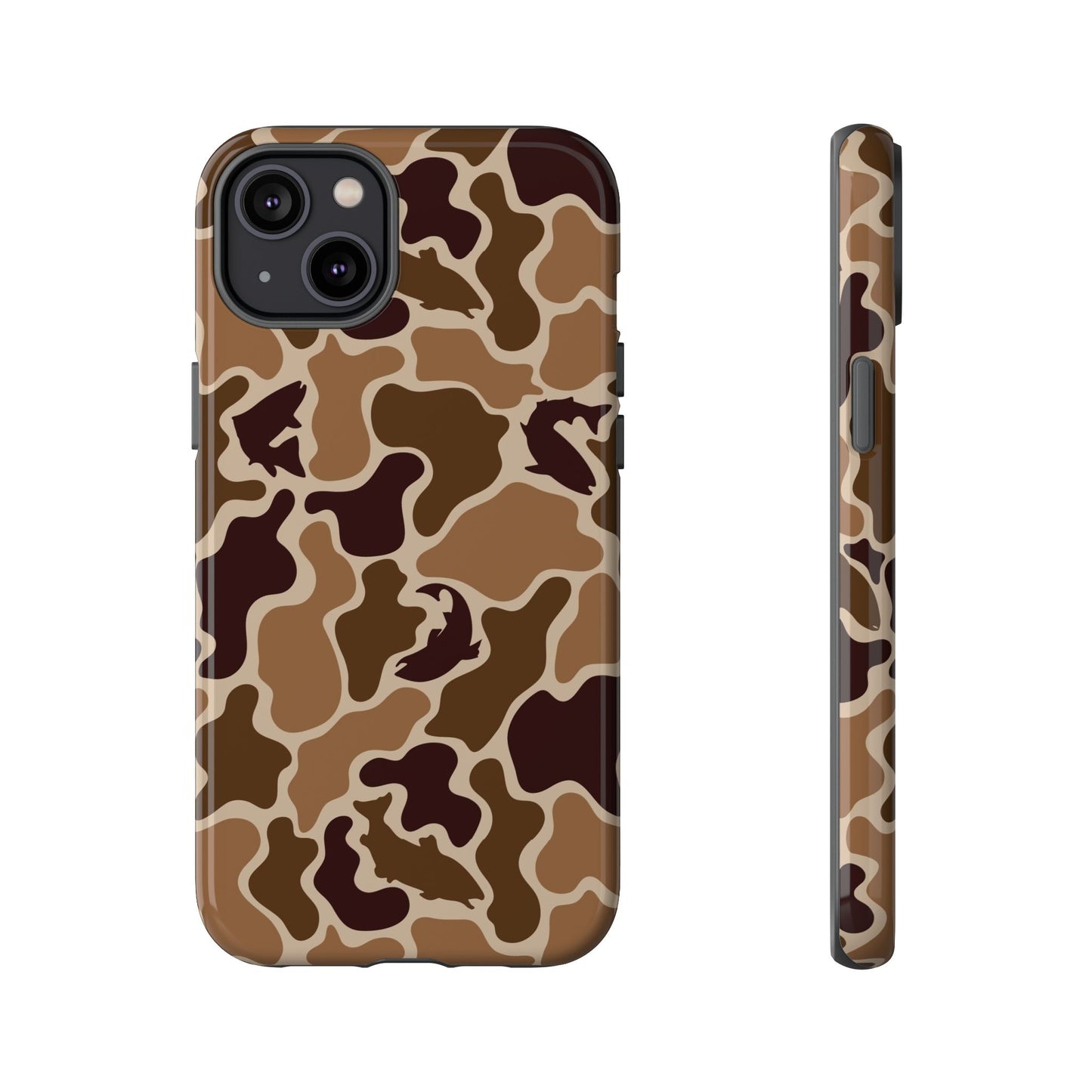 Brown Shark Camo design Tough Cases
