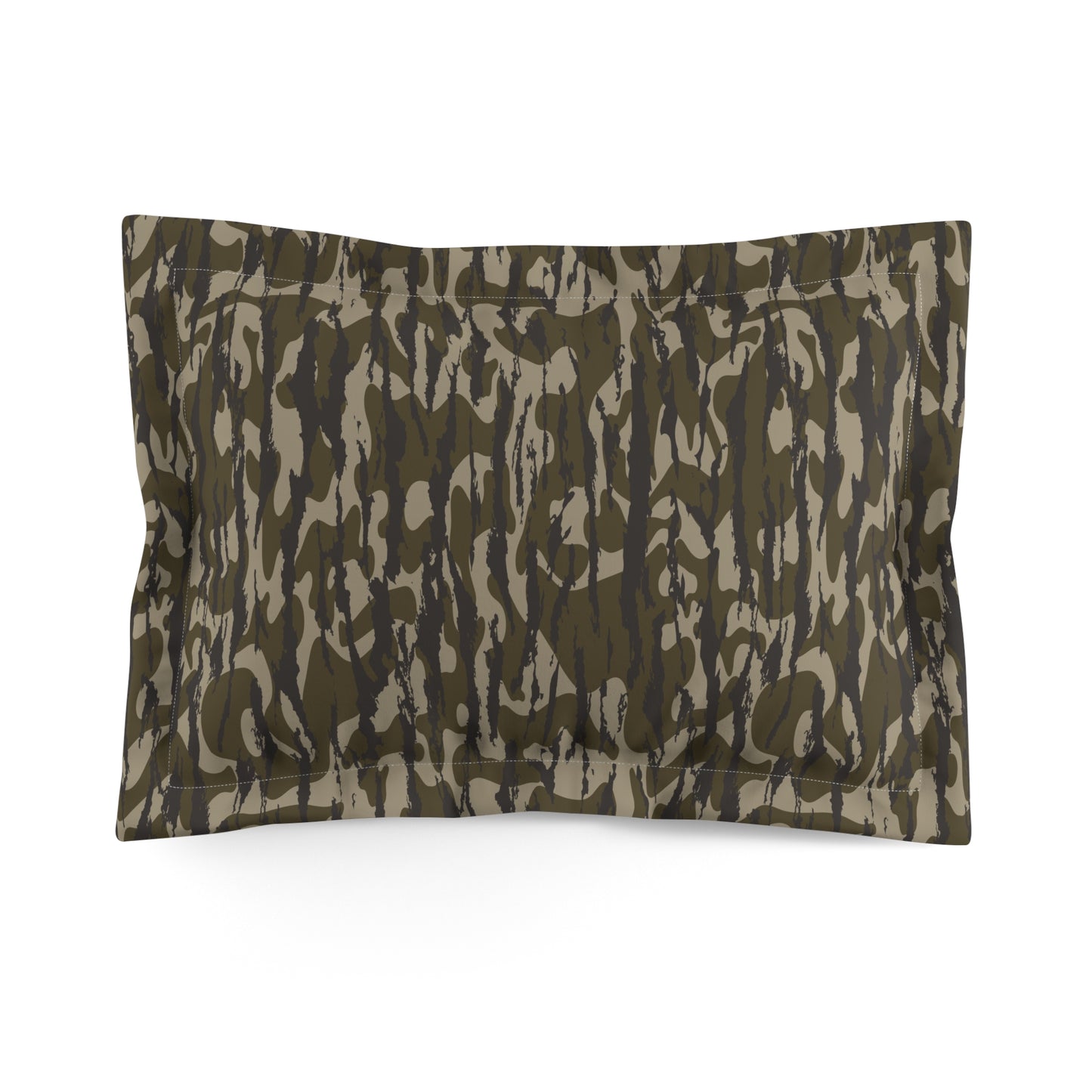Bottomland Camo Microfiber Sham, Cozy Bedroom Decor, Modern Home Accent, Great for Camping or Hunting Enthusiasts, Stylish Sleep Gift,