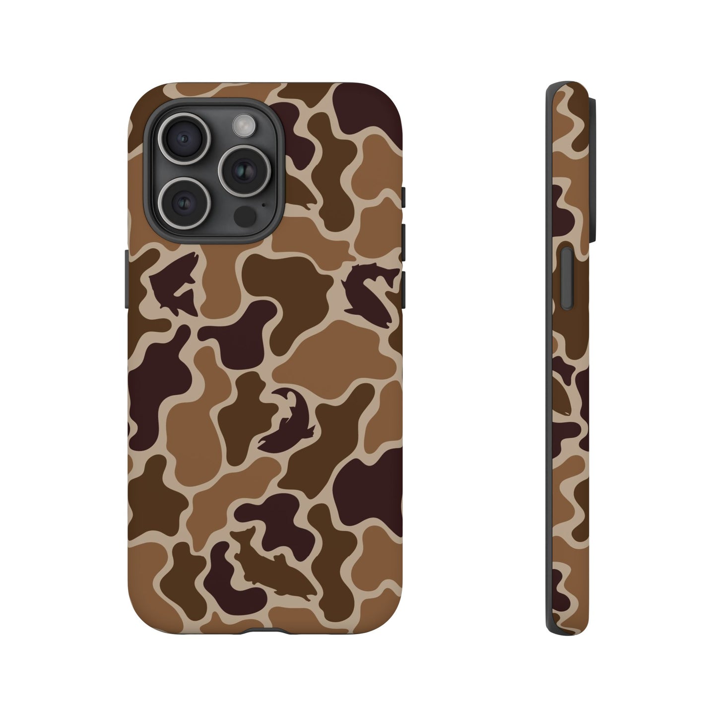 Brown Shark Camo design Tough Cases