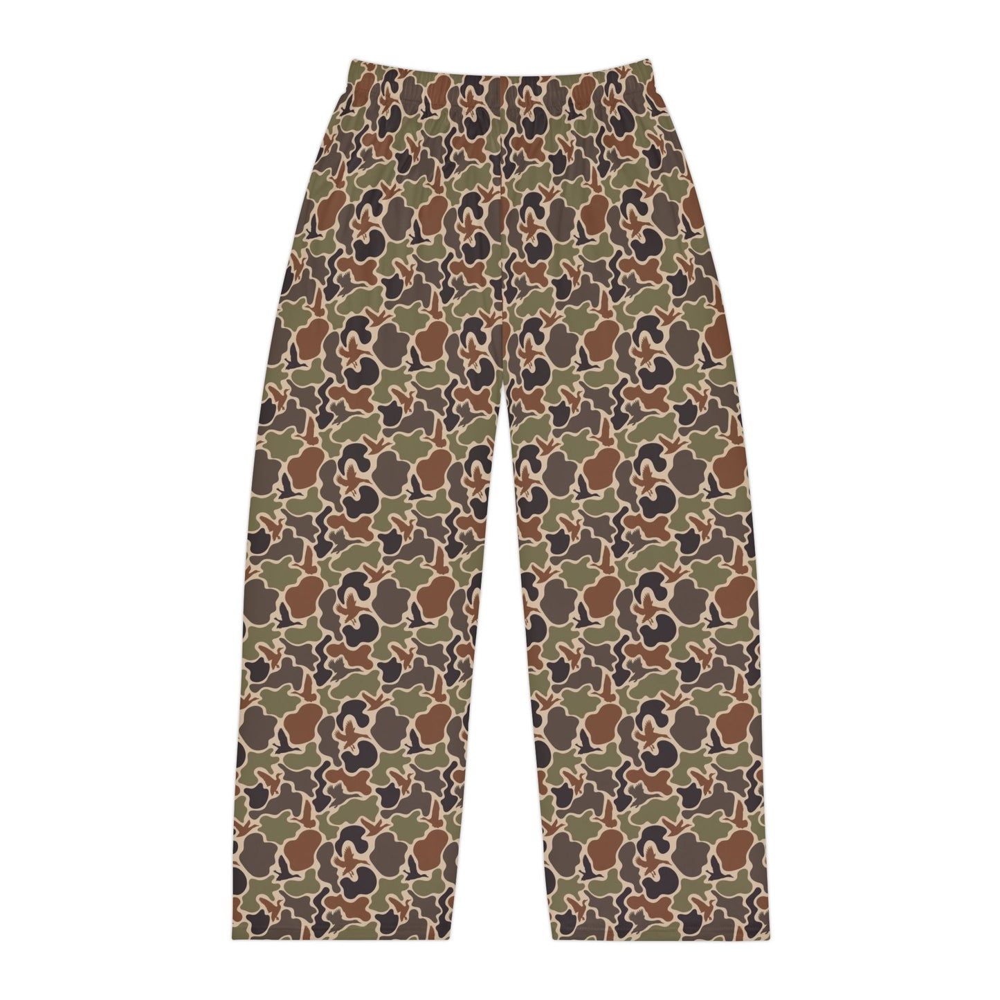 Duck Camo Print Men's Pajama Pants, Comfortable Sleepwear, Cozy Lounge Pants, Casual Home Wear, Relaxation Essentials