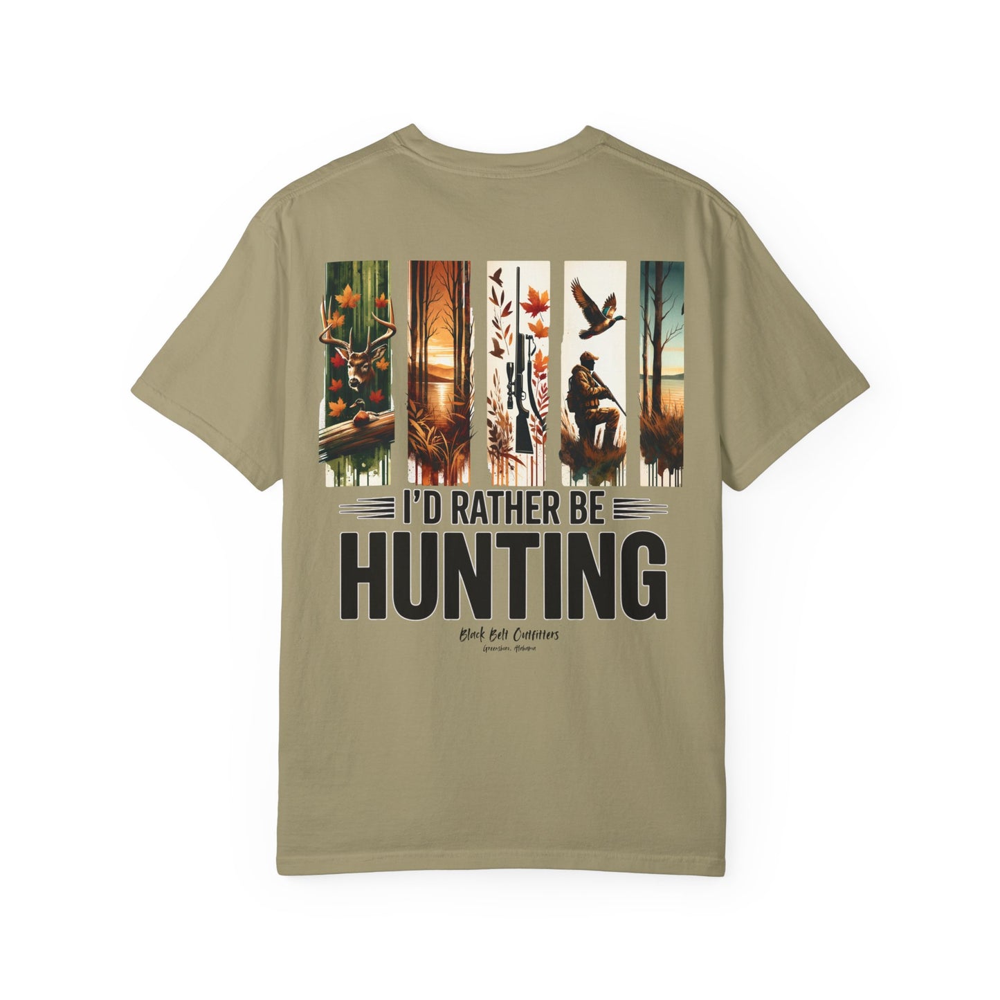 I Would Rather Be Hunting Unisex T-Shirt, Perfect for Gifts, Father's Day, Golf Events, Casual Wear, Comfortable Tee