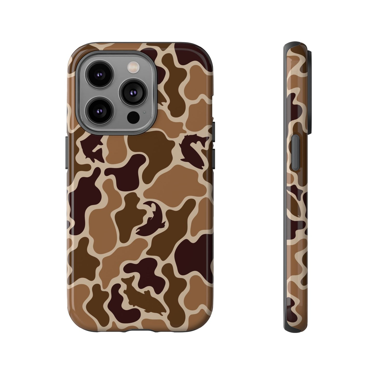 Brown Shark Camo design Tough Cases