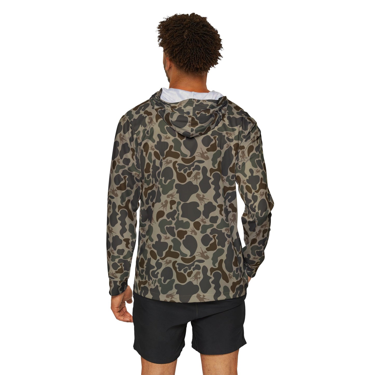 Wild Horses Camo Sports Hoodie, Outdoor Workout Gear, Mens Fashion, Casual Activewear, Gift for Fitness Lovers, Sportswear