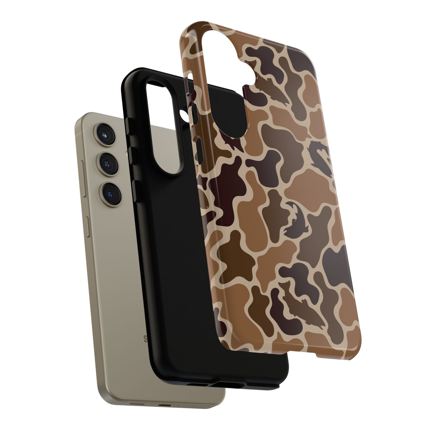 Brown Shark Camo design Tough Cases