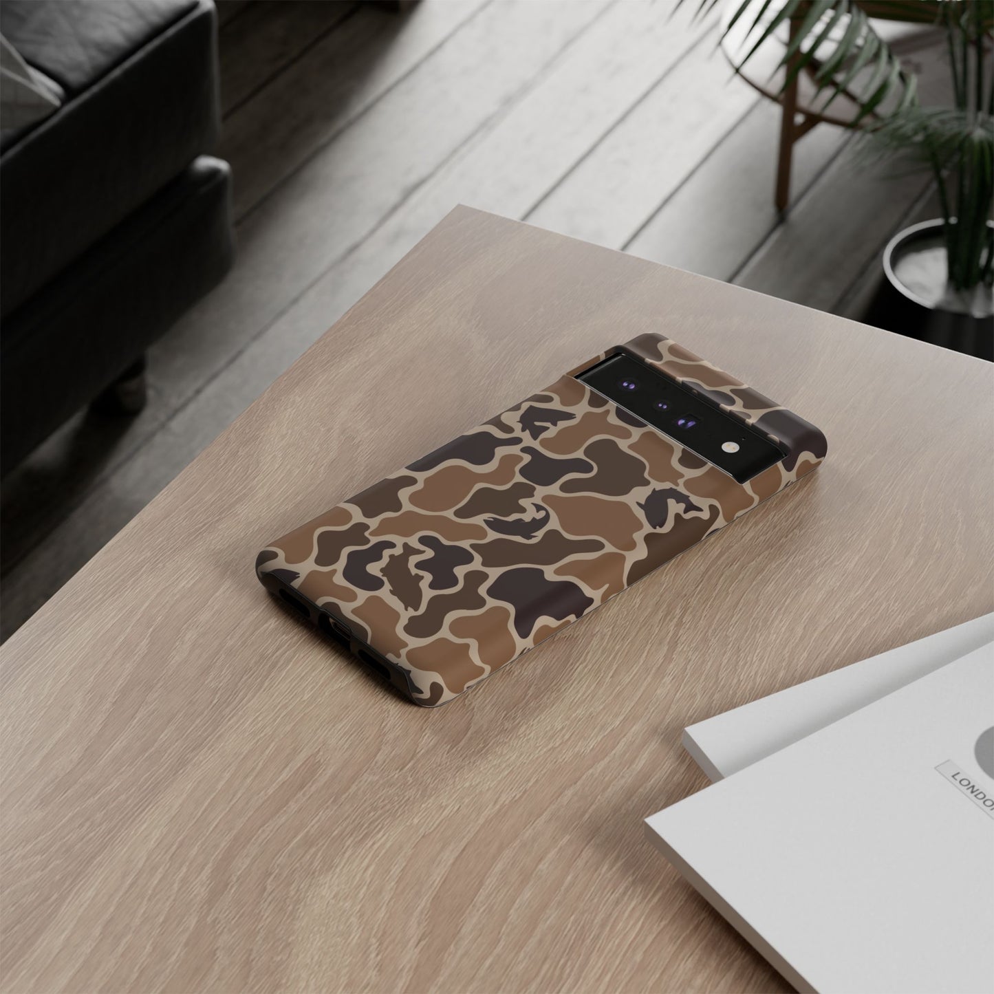 Brown Shark Camo design Tough Cases