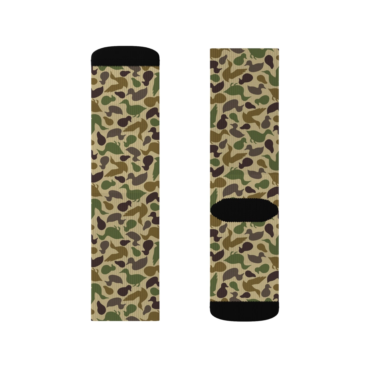 Duck Shaped Camo Sublimation Socks