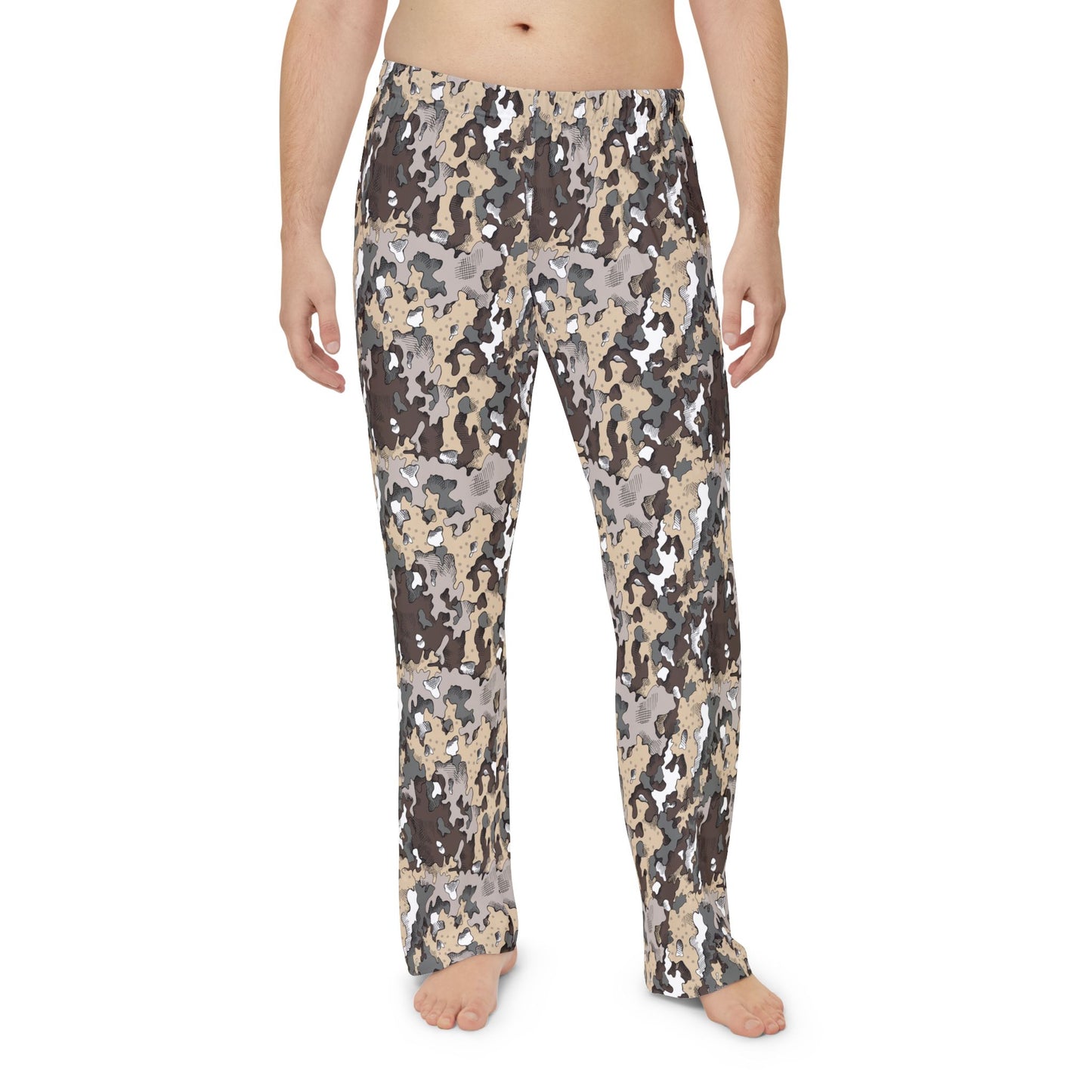 Dixie Camo Print Men's Pajama Pants, Comfortable Sleepwear, Cozy Lounge Pants, Casual Home Wear, Relaxation Essentials