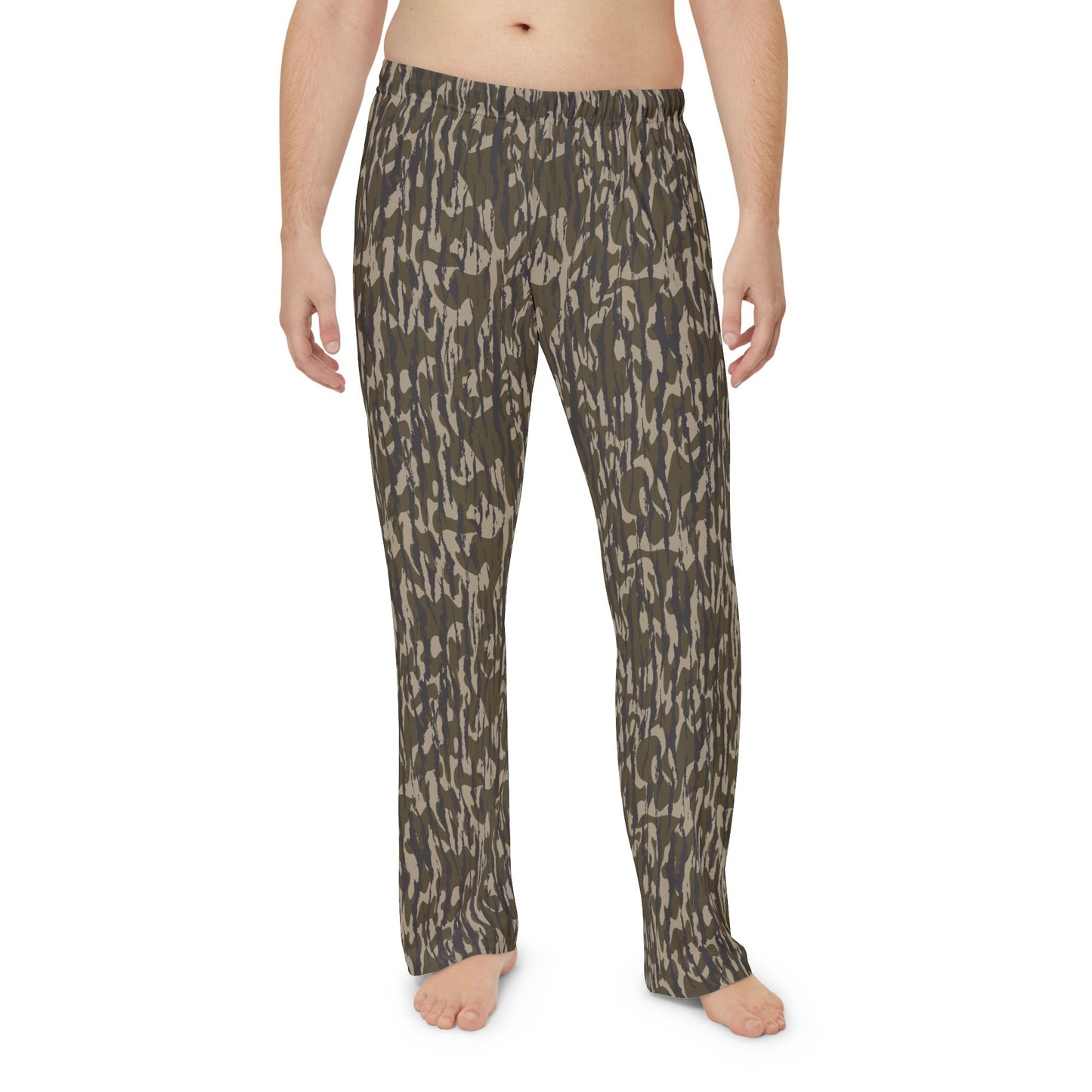 Bottomland Camo Print Men's Pajama Pants, Comfortable Sleepwear, Cozy Lounge Pants, Casual Home Wear, Relaxation Essentials