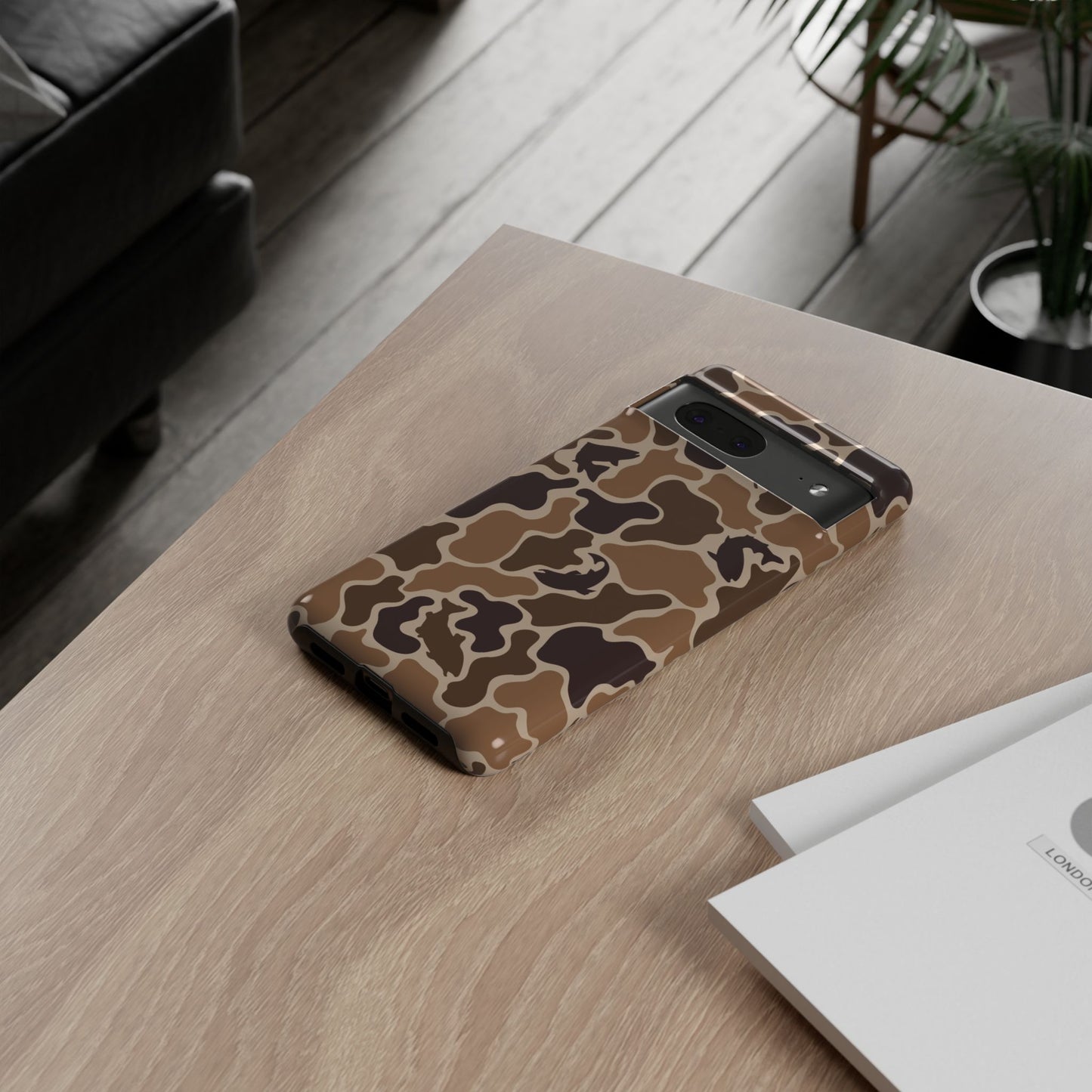 Brown Shark Camo design Tough Cases