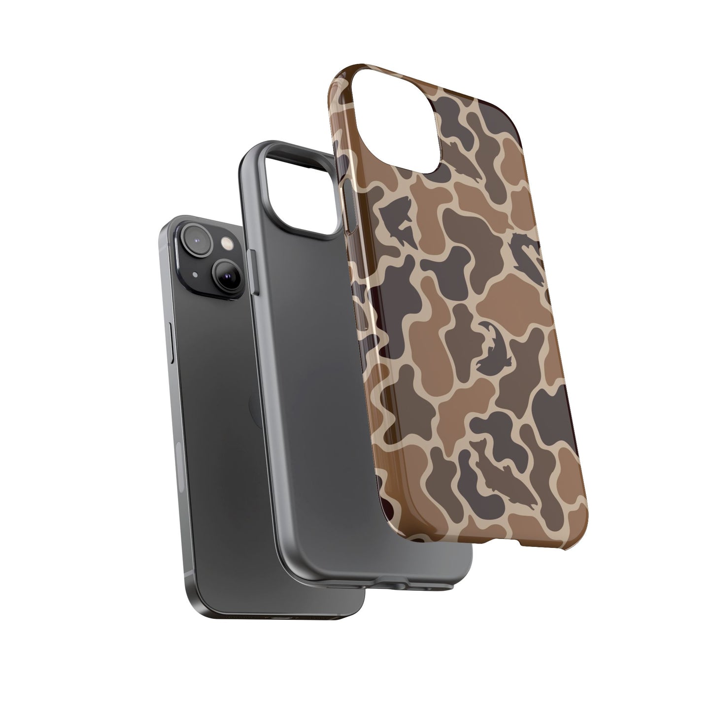 Brown Shark Camo design Tough Cases