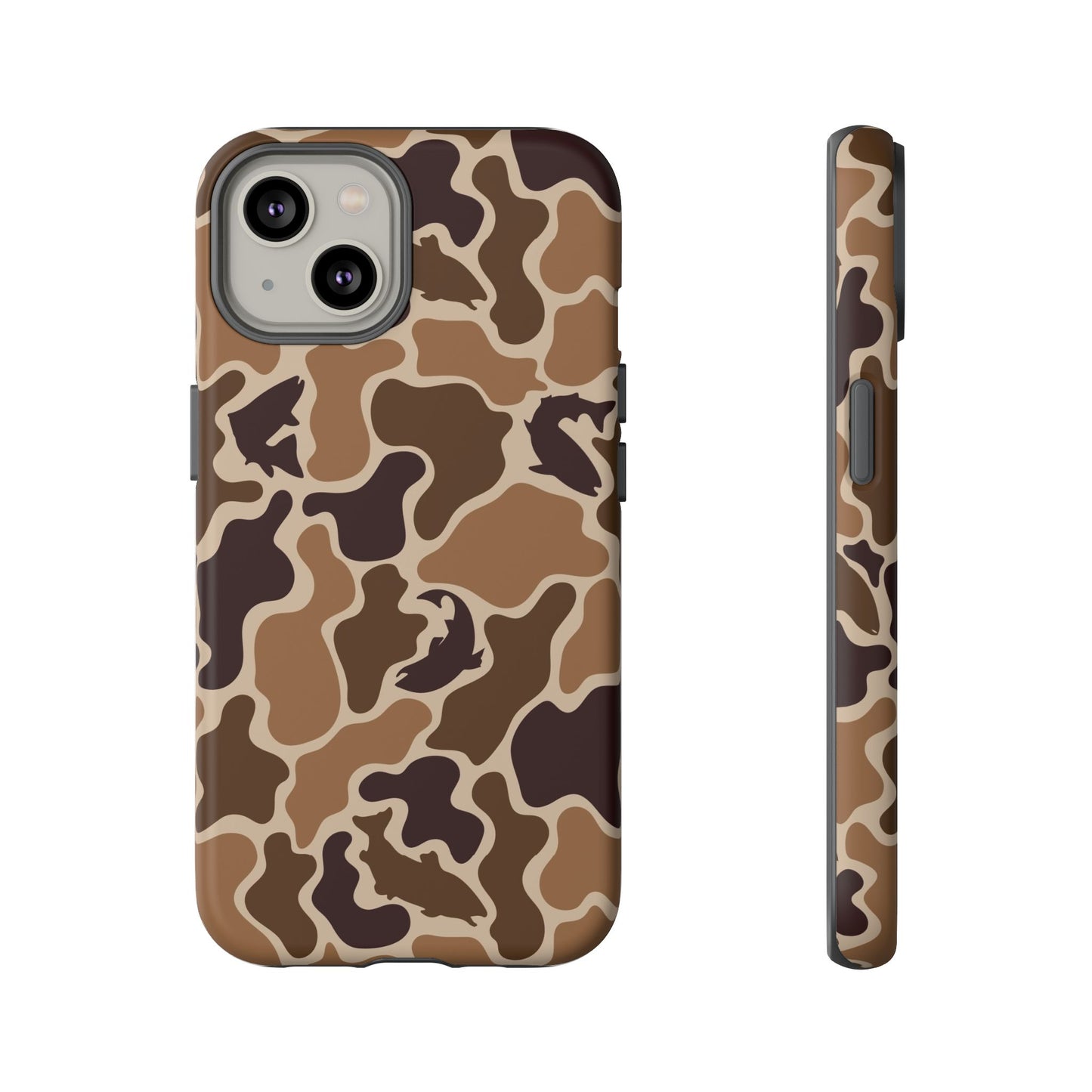 Brown Shark Camo design Tough Cases